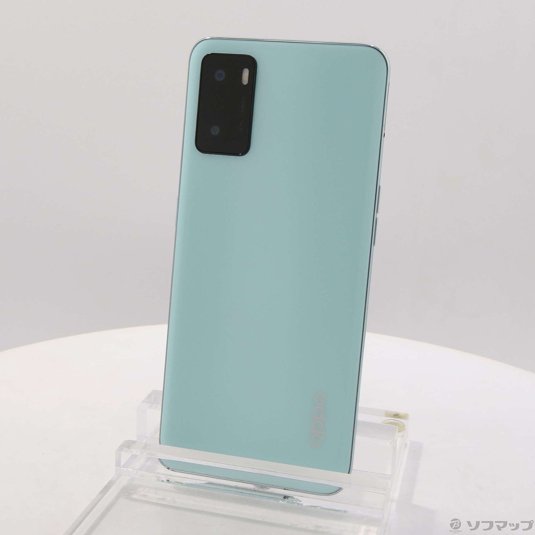 SランクSoftBank SIMフリー OPPO A55s 64GB グリーン OPPO A55s 5G 