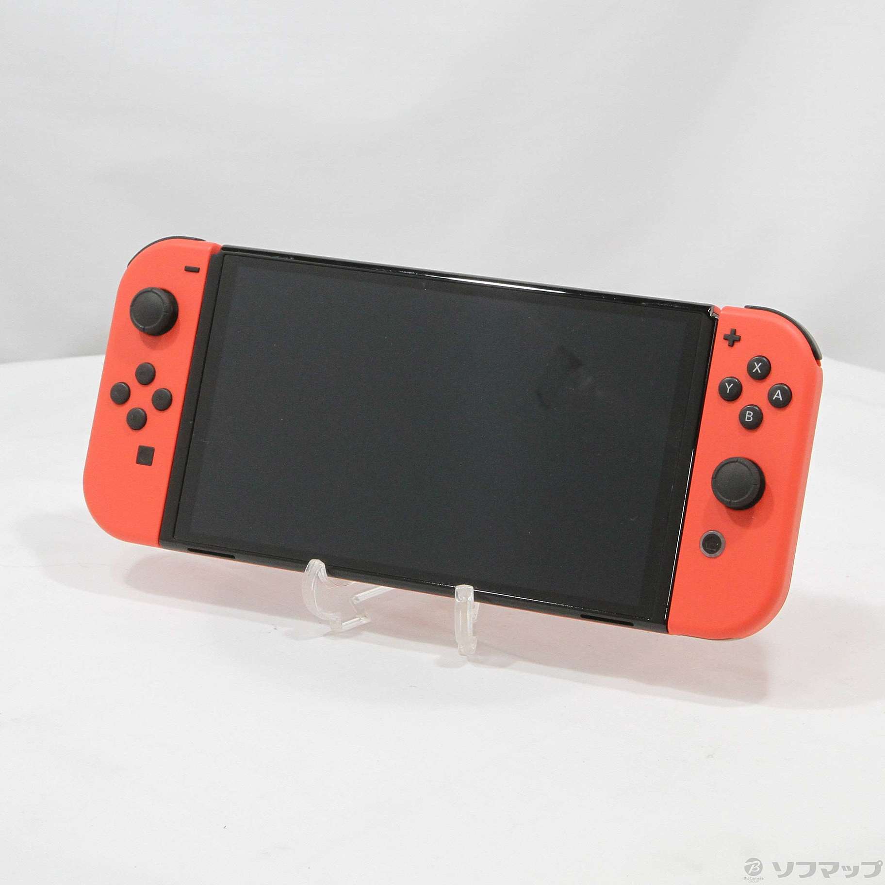 J1761【リユースのサカイ柏店】NINTENDO　任天堂　Nintendo　switch（有機ELモデル）　マリオレッド　クリーニング済　新品参考価格37,980円 隠しコイン”もデザイン。「Nintendo Switch(有機ELモデル)マリオレッド