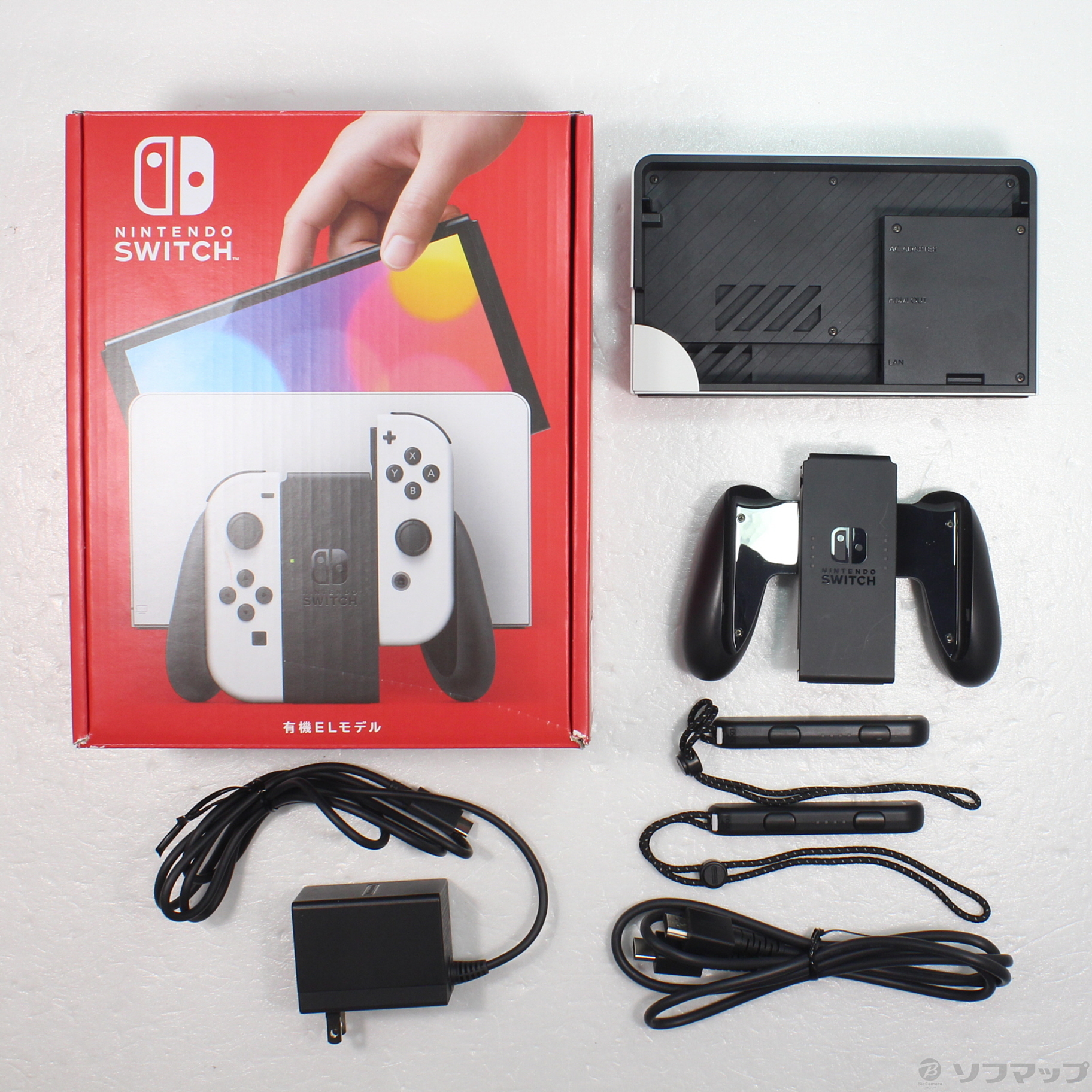 中古】Nintendo Switch 有機ELモデル Joy-Con(L)／(R) ホワイト
