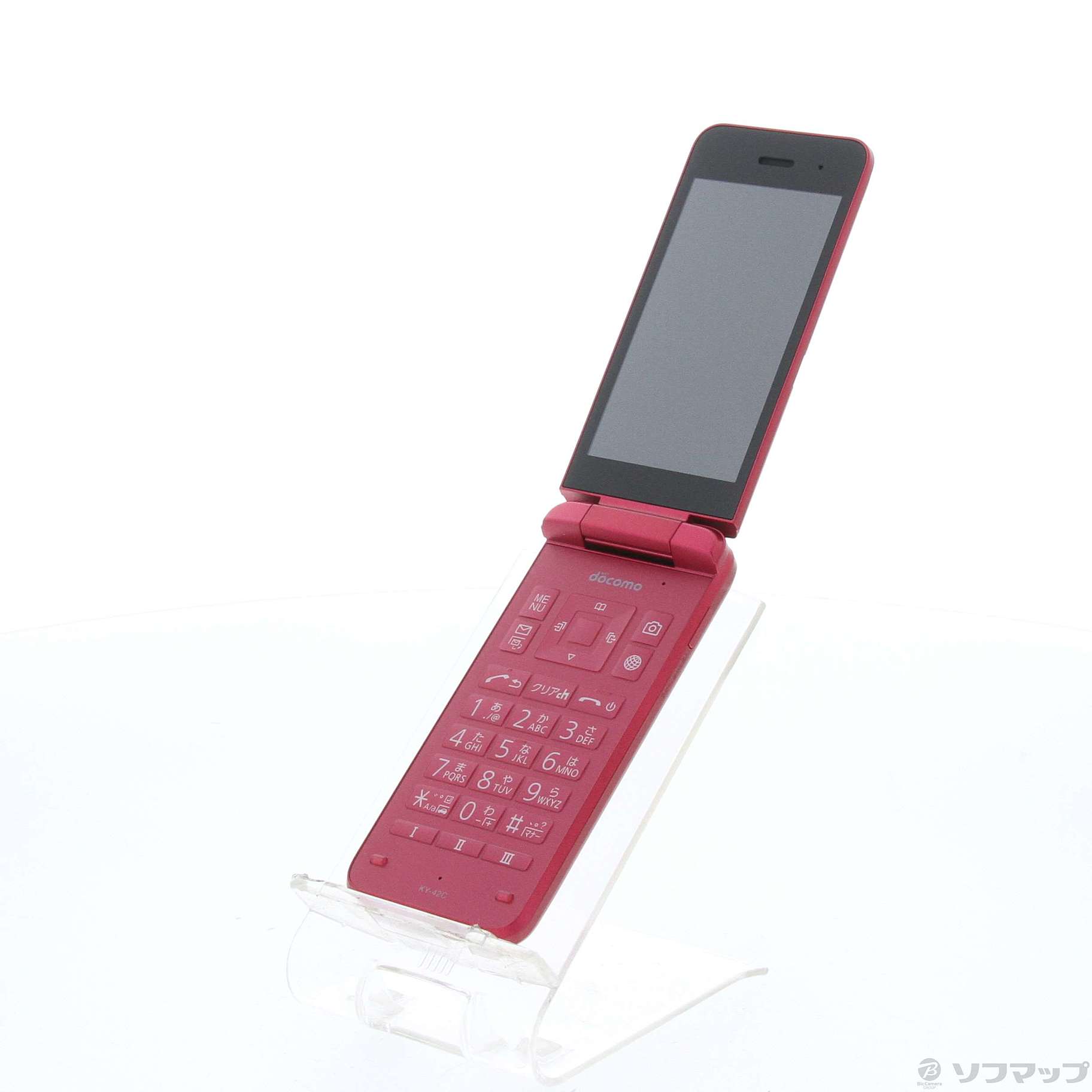 中古】DIGNO ケータイ KY-42C レッド docomo SIMフリー [2133061975074