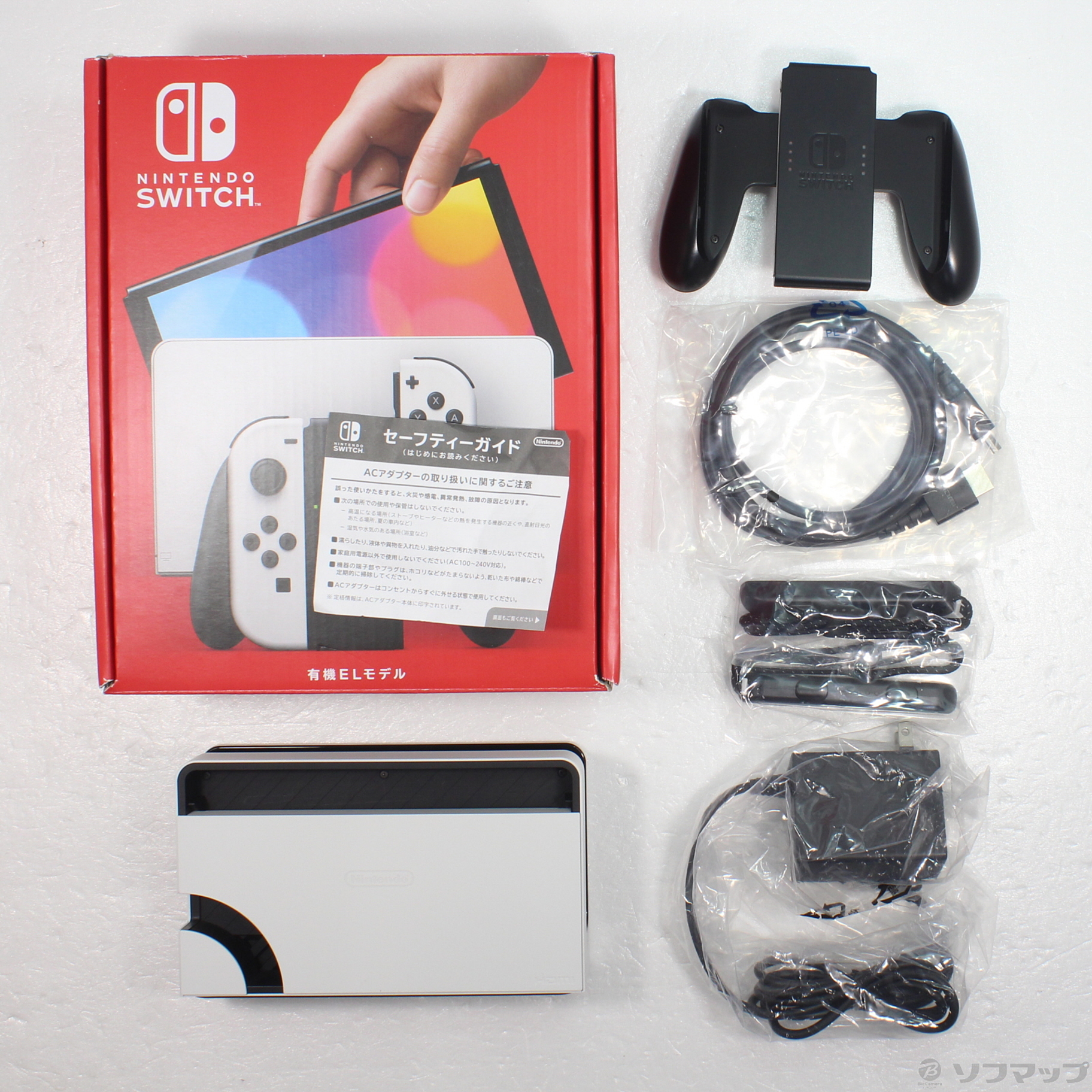 中古】Nintendo Switch 有機ELモデル Joy-Con(L)／(R) ホワイト