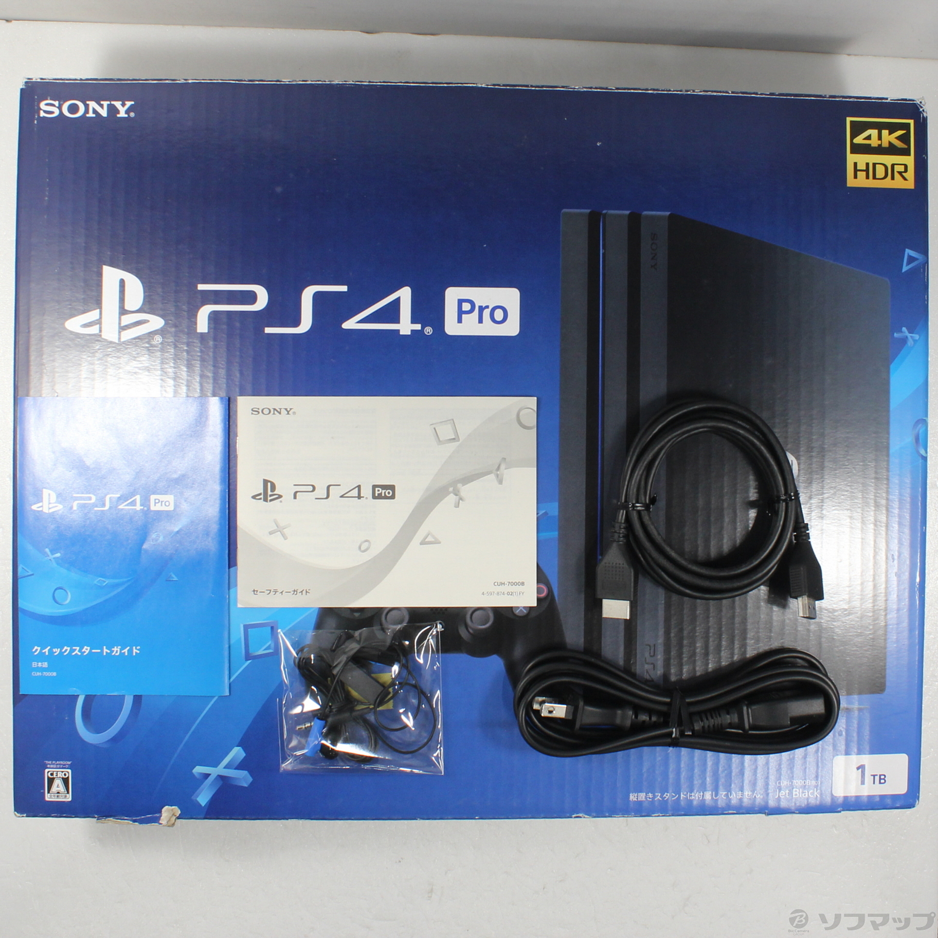 中古】PlayStation 4 Pro ジェットブラック 1TB CUH-7000BB 中古】PlayStation 4 Pro ジェットブラック 1TB CUH-7000BB