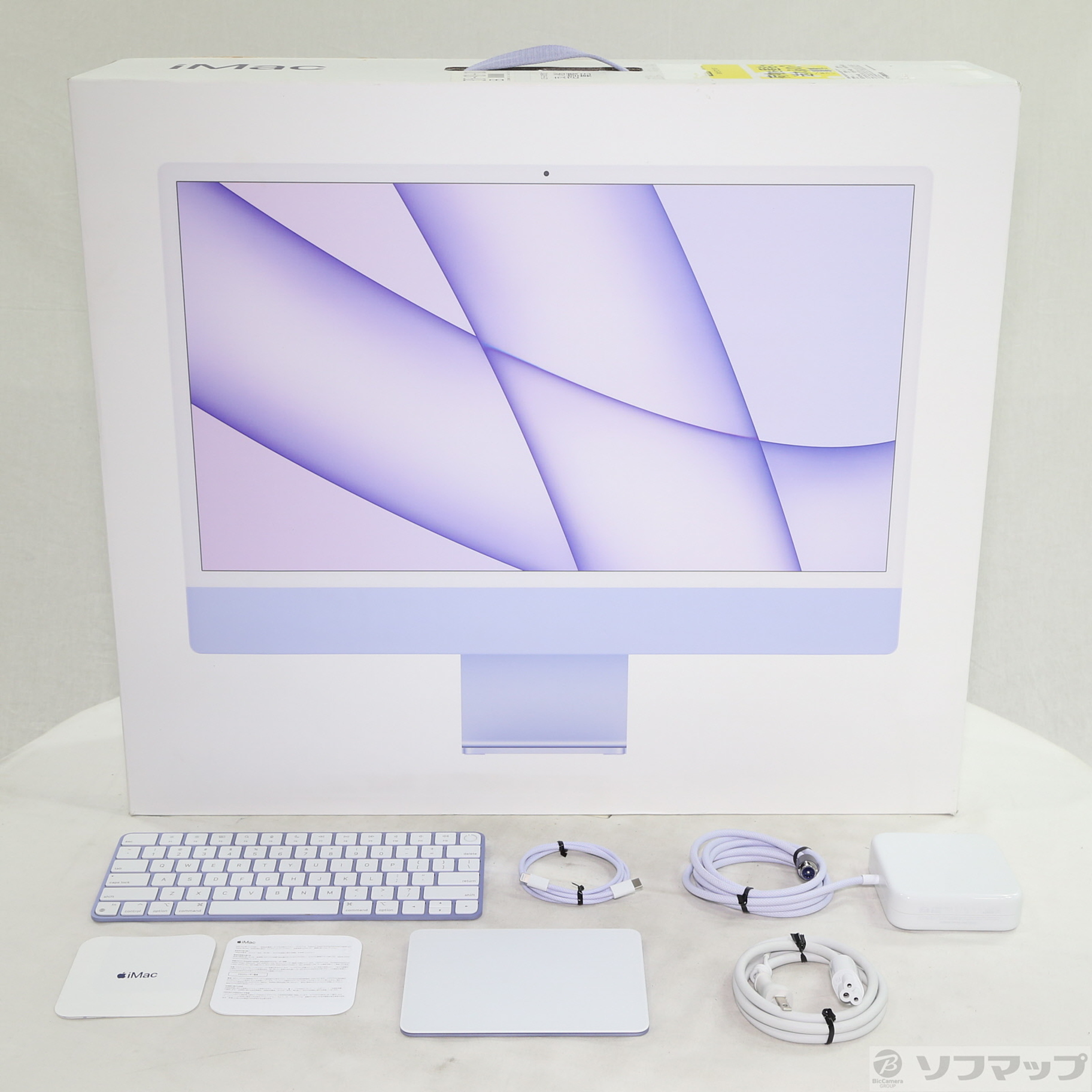 【美品】iMac 24インチ2021 パープル 美品】iMac 24インチ2021 パープル 24インチiMac [整備済製品] 8コアCPU