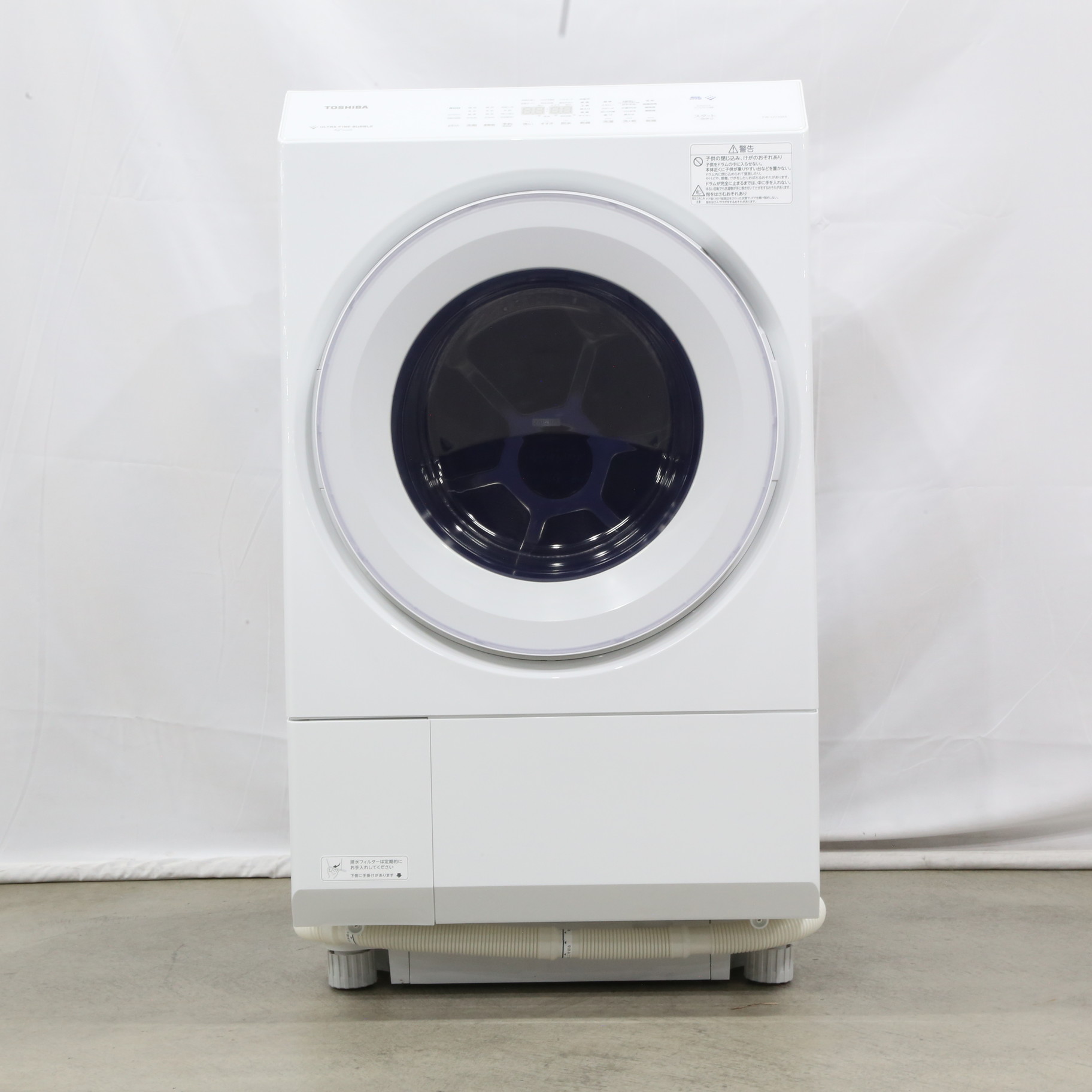 中古】〔中古品〕 ドラム式洗濯乾燥機 ZABOON グランホワイト TW
