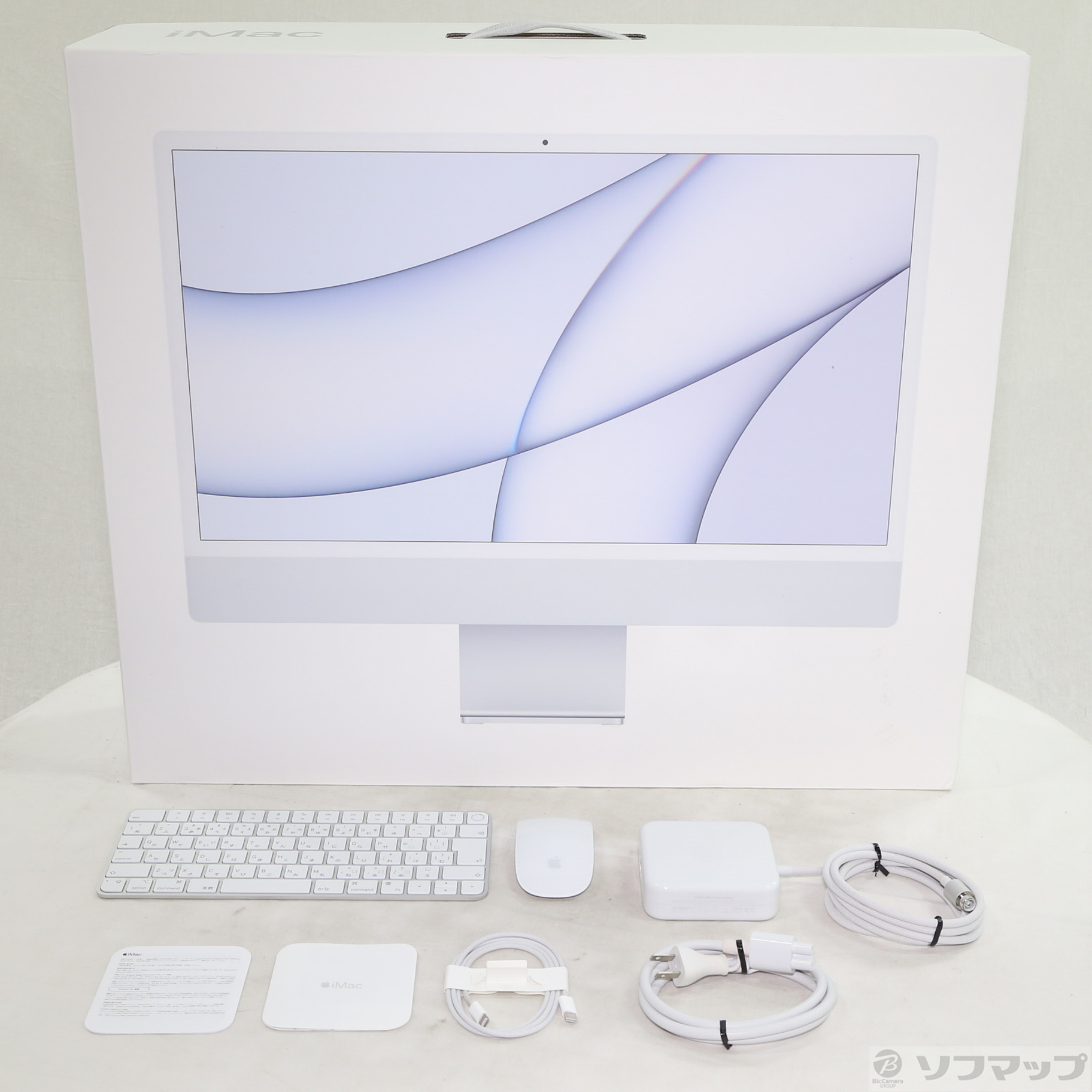 中古】iMac 24-inch Mid-2021 MGTF3J／A Apple M1 8コアCPU_7コアGPU