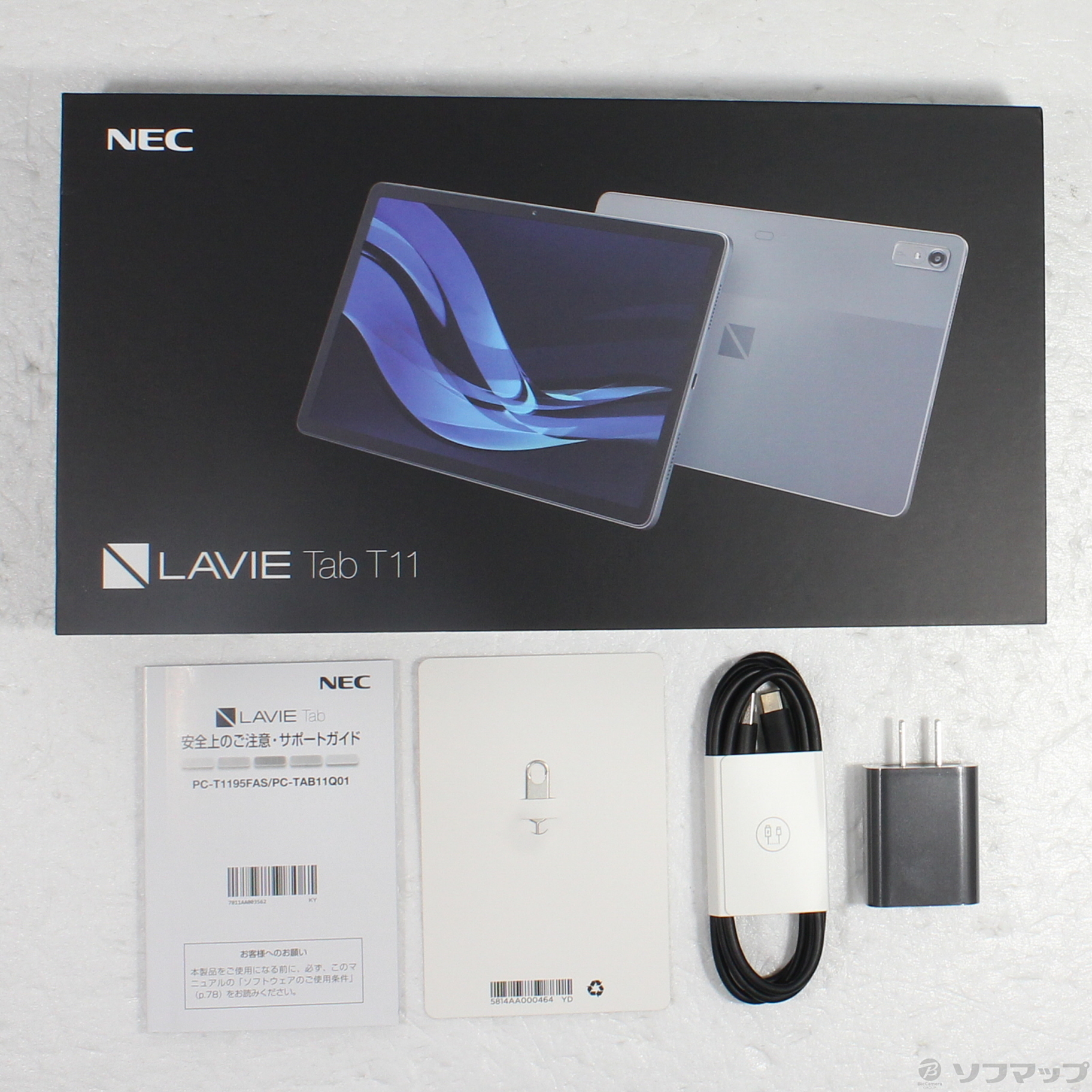 展示品〕 LAVIE Tab T11 T1195／FAS 256GB ストームグレー PC-T1195FAS