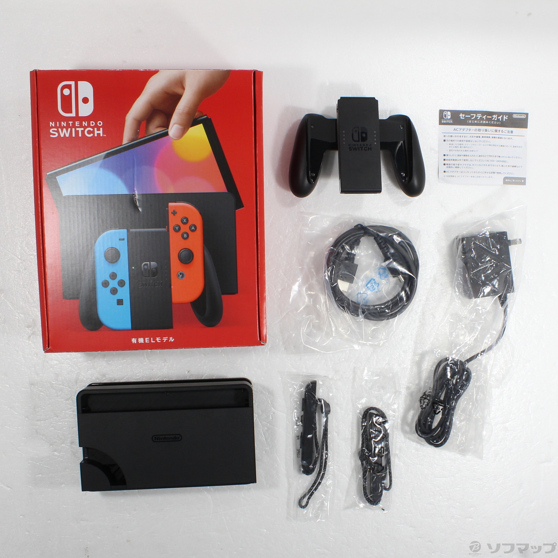 中古 Nintendo Switch 有機ELモデル 青/赤 任天堂 Nintendo Switch Joy-Con （L）ネオンブルー/（R）ネオンレッド