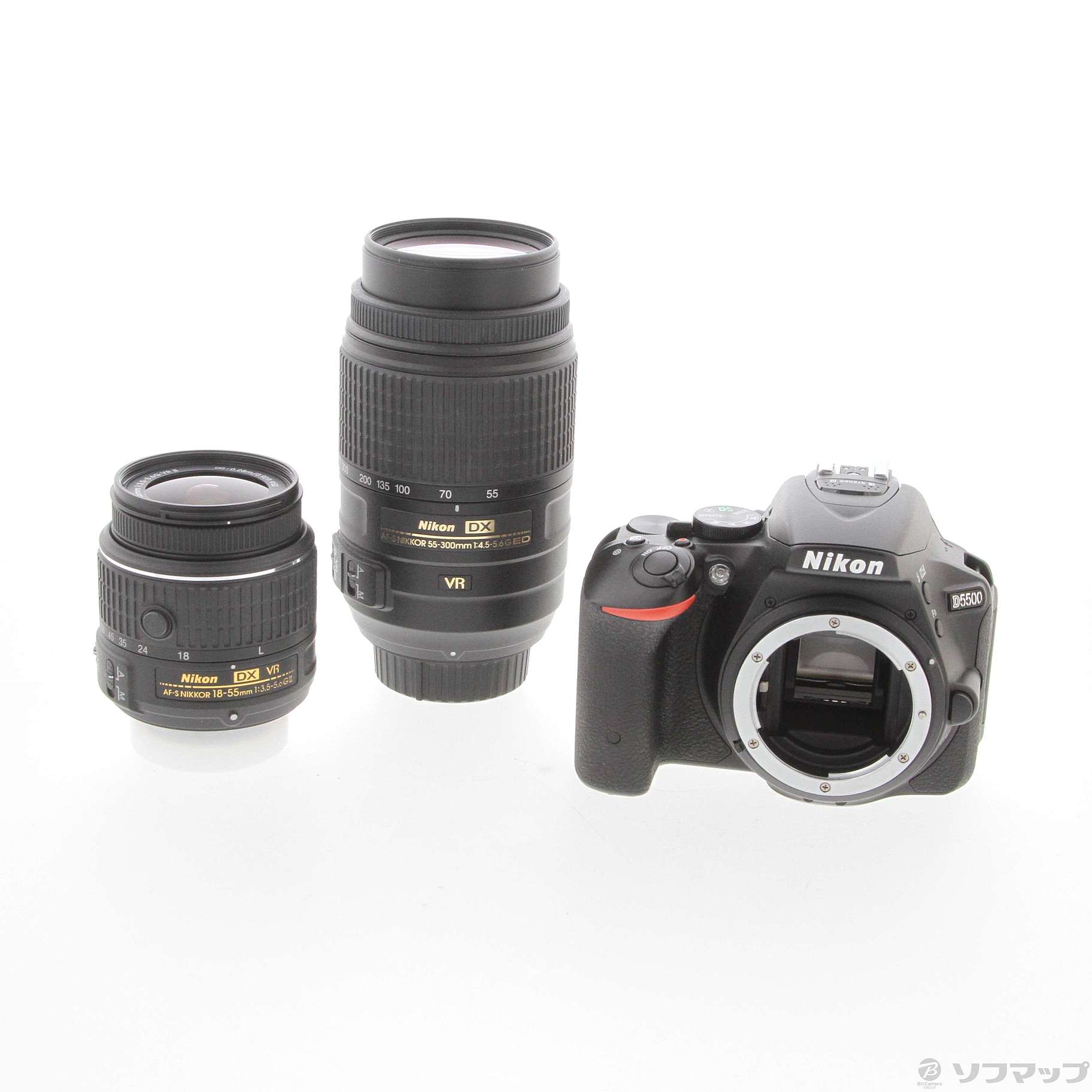 中古】NIKON D5500 ダブルズームキット ブラック [2133062962981 