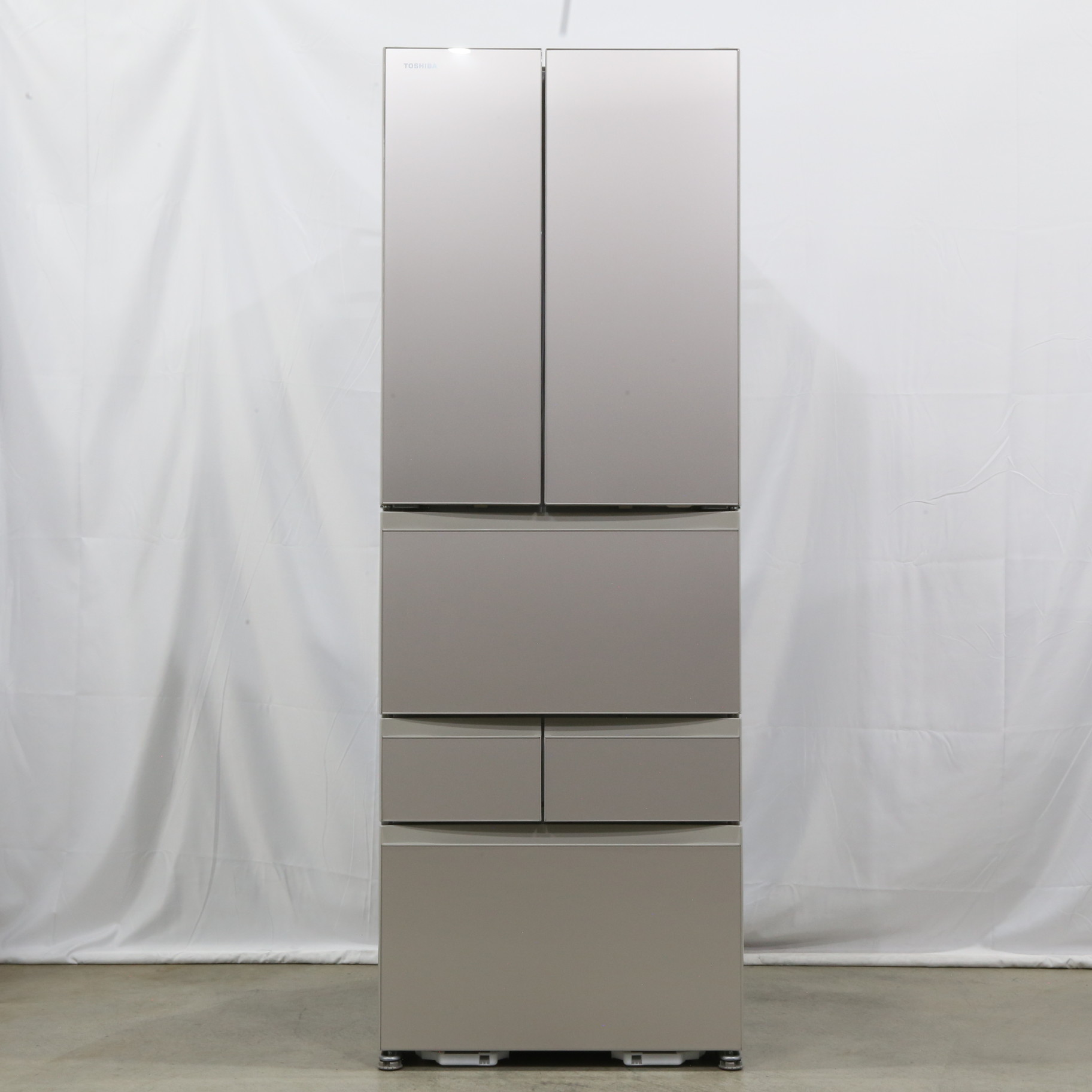 東芝　冷蔵庫　VEGETA　509L　サテンゴールド　GR-W510FK(EC) 東芝 GR-W510FK(EC) 509L 6ドア冷蔵庫 VEGETA FKシリーズ サテン