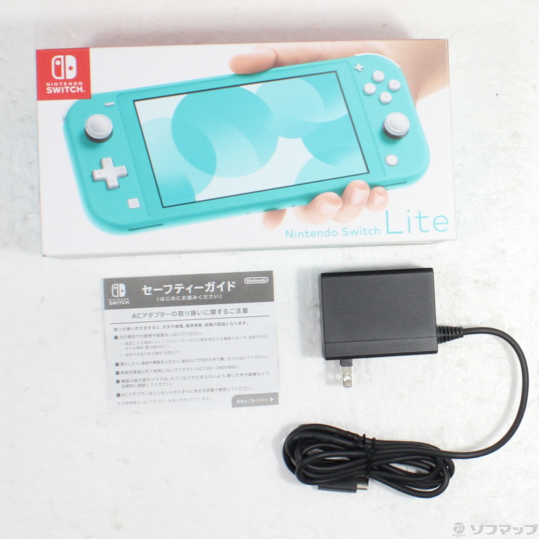 【値下げ可】Nintendo SwitchLITEターコイズ 本体 アダプター Nintendo Switch Lite ターコイズ 本体 + ACアダプター