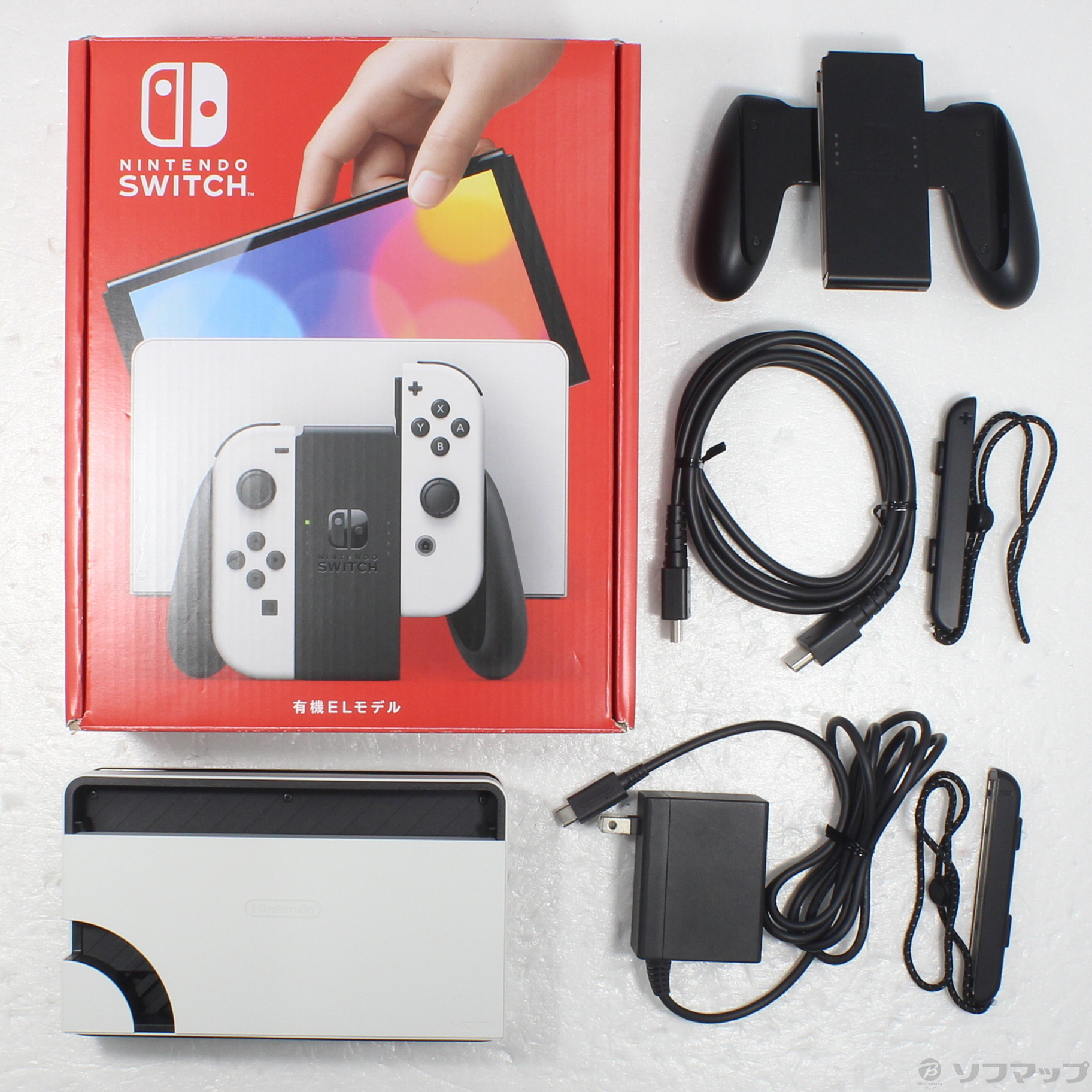 中古】Nintendo Switch 有機ELモデル Joy-Con(L)／(R) ホワイト