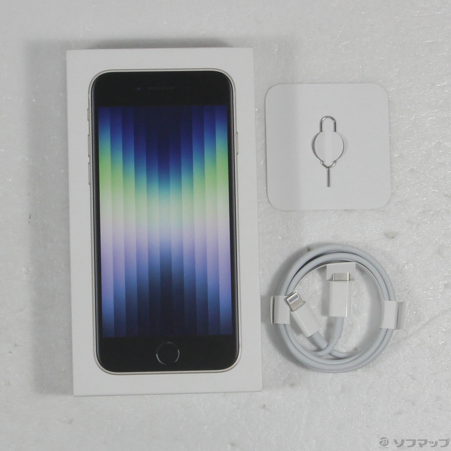 中古】iPhone SE 第3世代 64GB スターライト MMYD3J／A SIMフリー