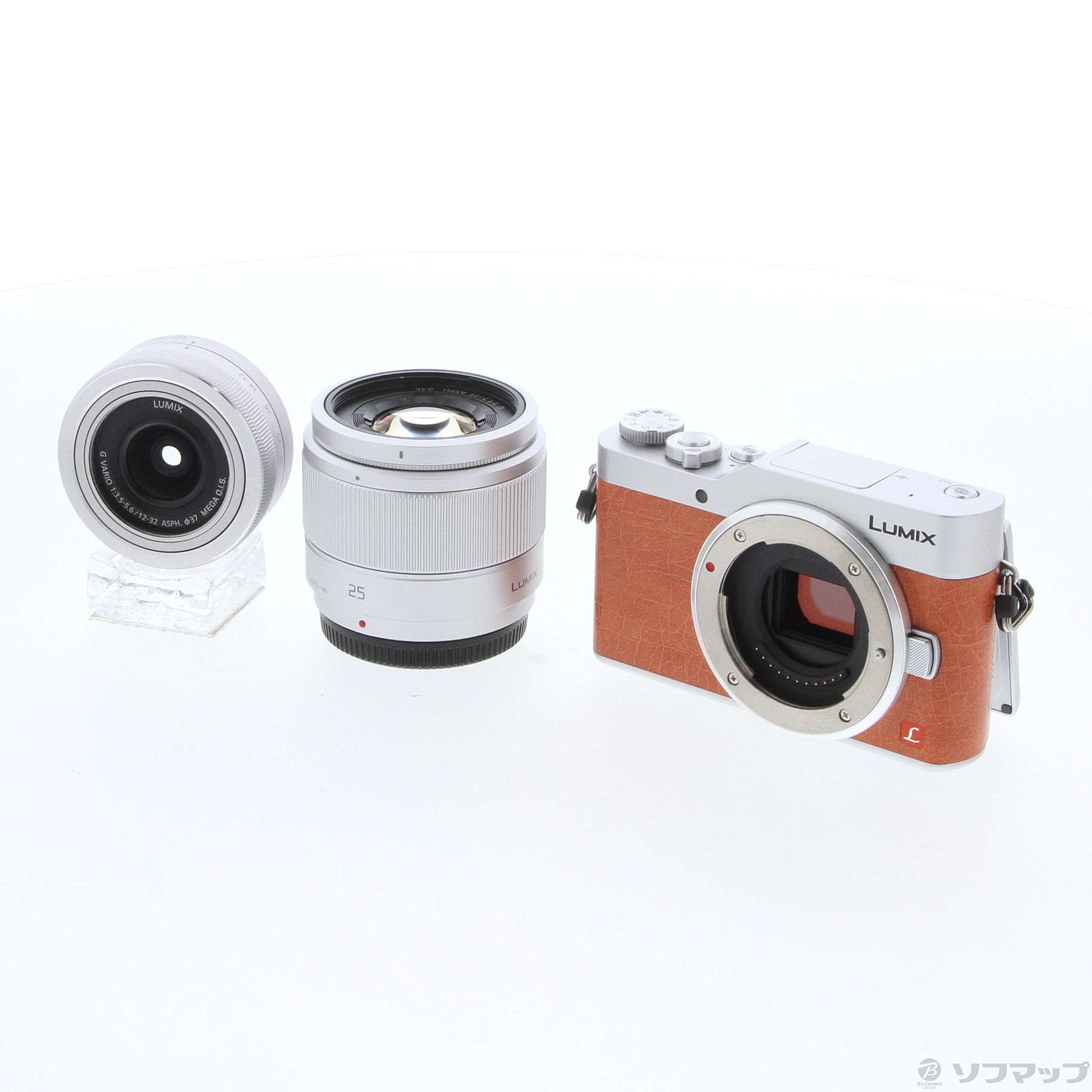 中古】LUMIX DC-GF9W-D ダブルレンズキット オレンジ 中古】LUMIX DC-GF9W-D ダブルレンズキット オレンジ