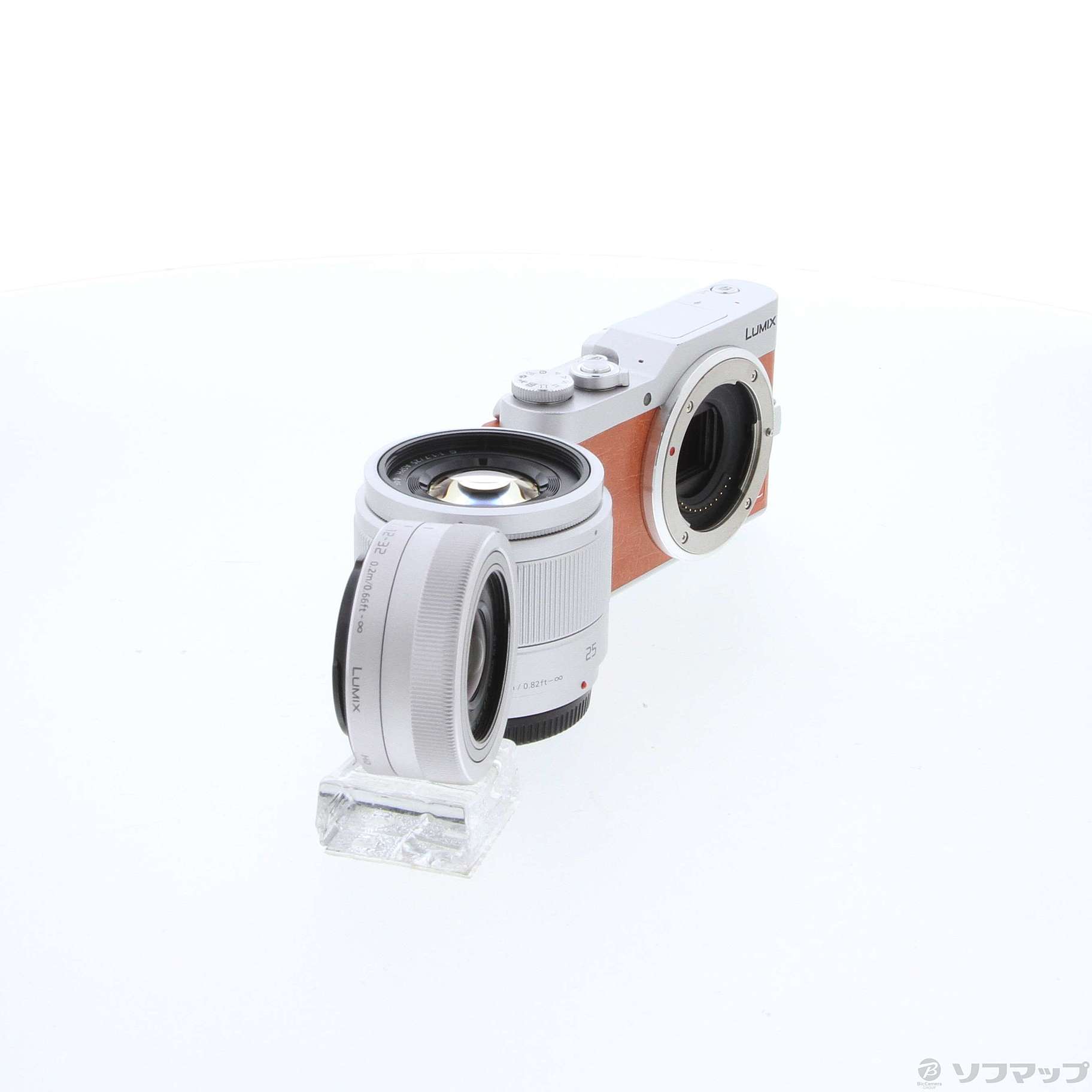 中古】LUMIX DC-GF9W-D ダブルレンズキット オレンジ 中古】LUMIX DC-GF9W-D ダブルレンズキット オレンジ