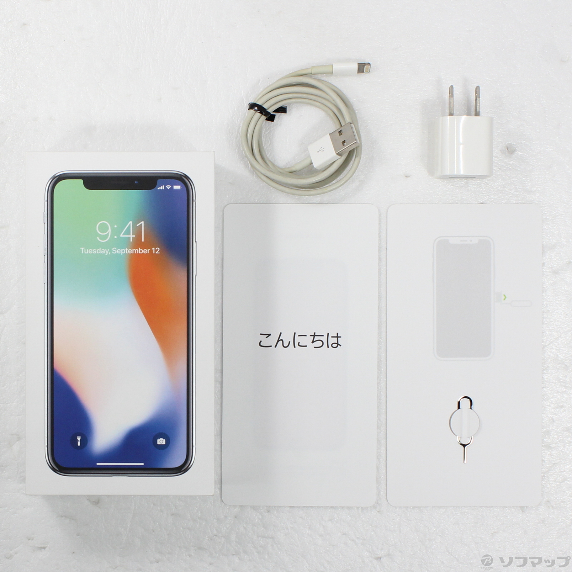 中古品〕 iPhoneX 256GB シルバー NQC22J／A SoftBank｜の通販は