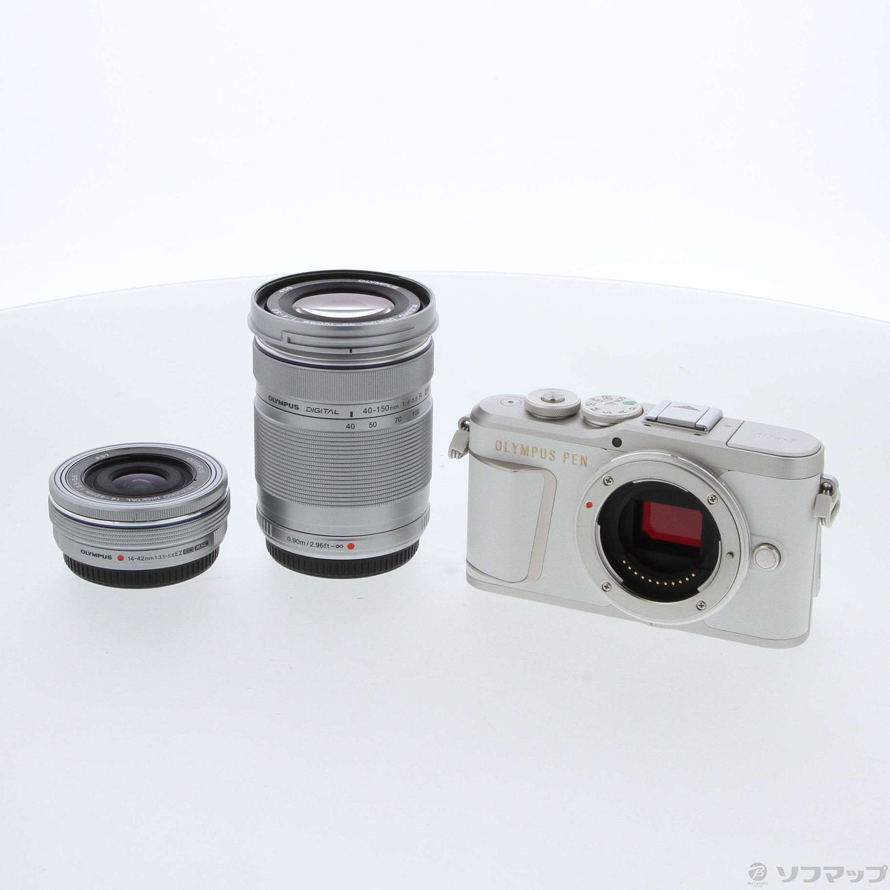 展示品OLYMPUS PEN E-PL10 ホワイトダブルズームキット