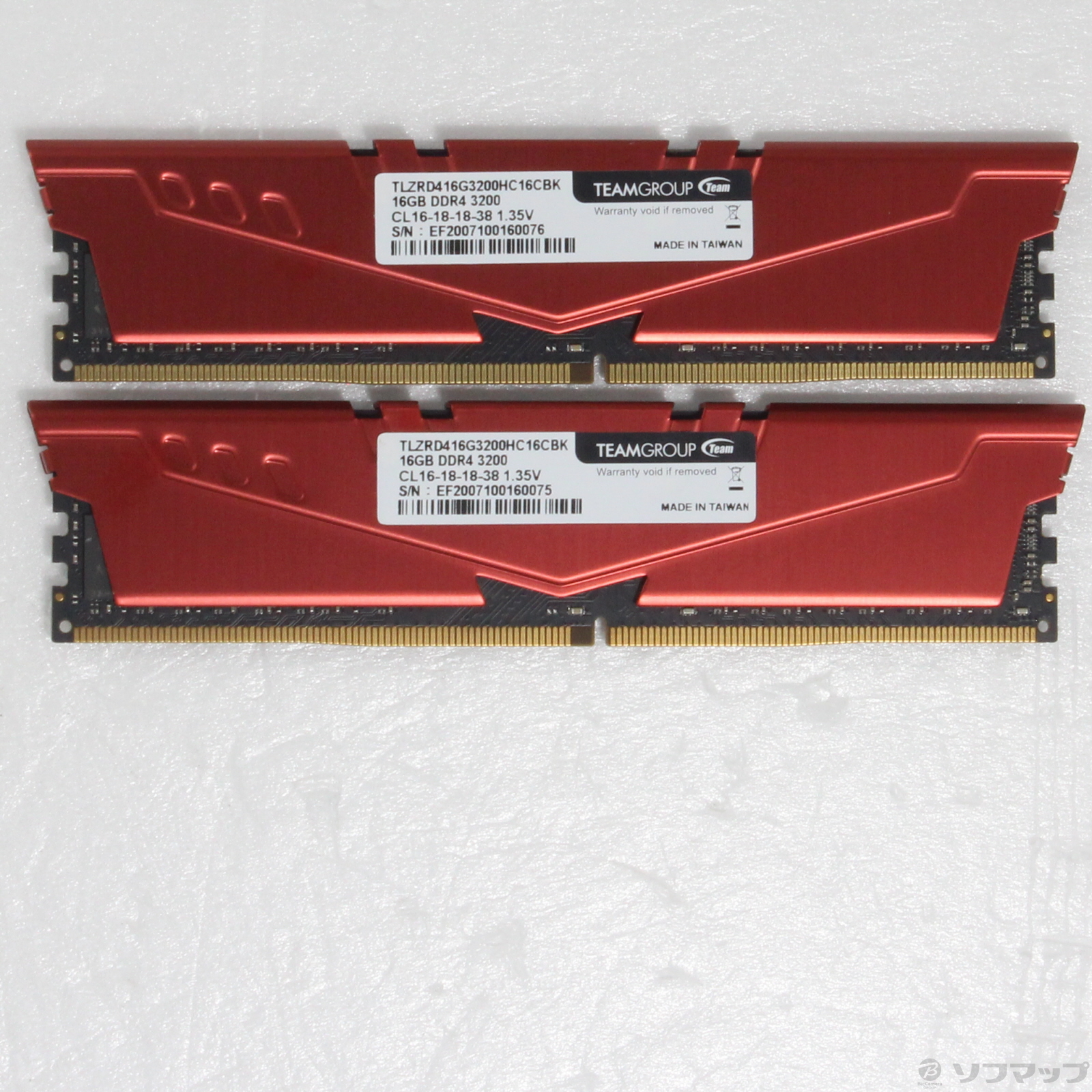 中古】288P DDR4 PC4-25600 DDR4-3200 32GB 16GB×2枚組 [2133063366191