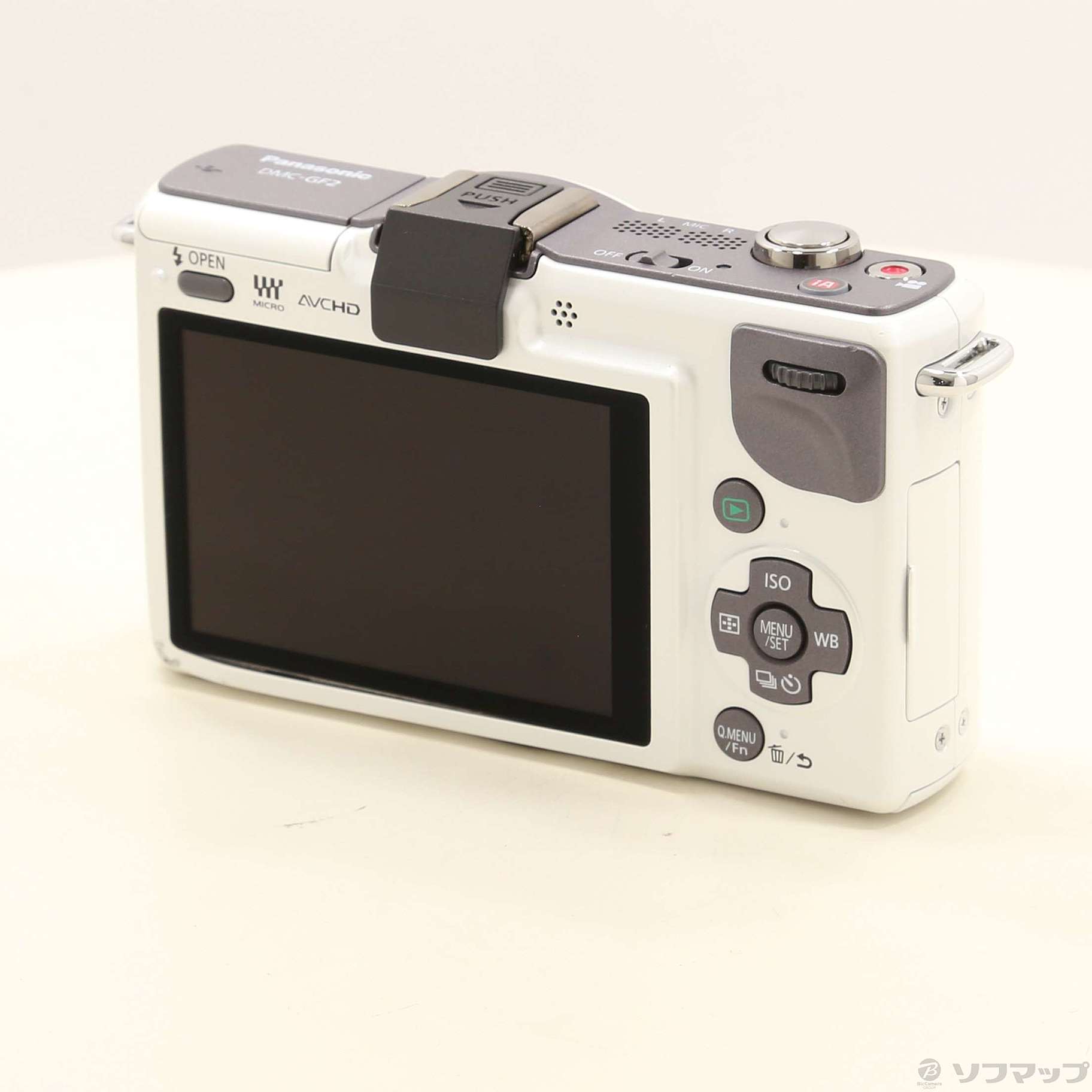 【50％OFF】 DMC-GF2-W 中古】LUMIX ボディ (1210万画素 (シェルホワイト) デジタルカメラ