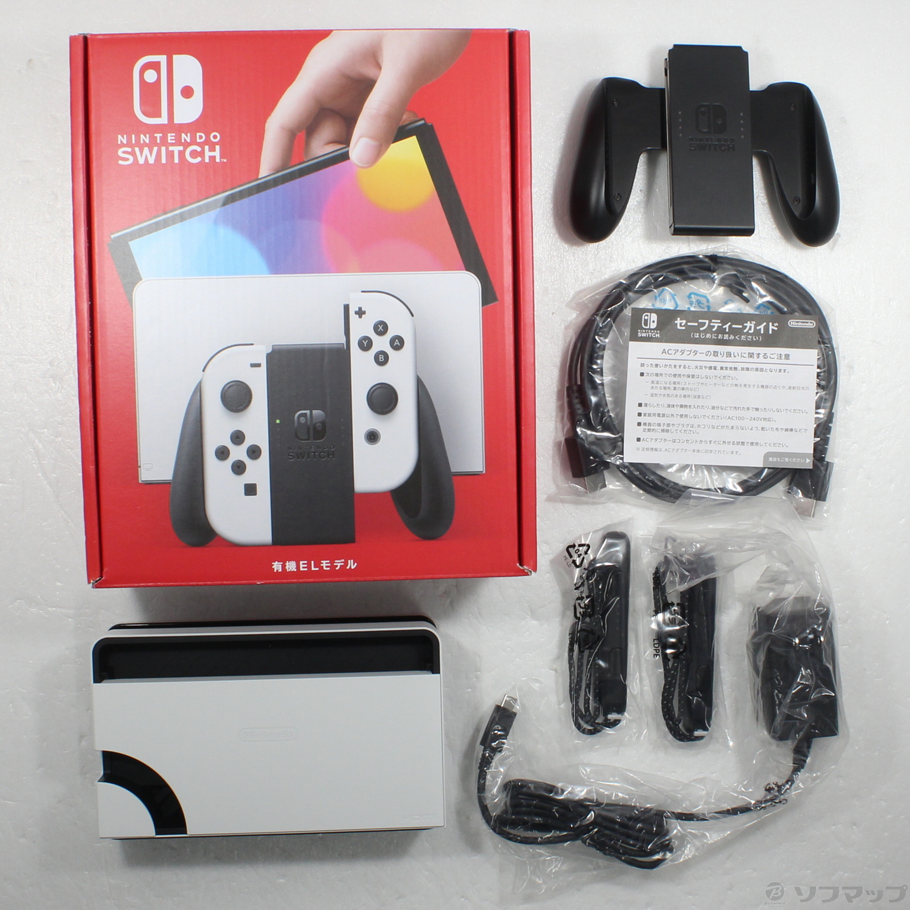 中古】Nintendo Switch 有機ELモデル Joy-Con(L)／(R) ホワイト