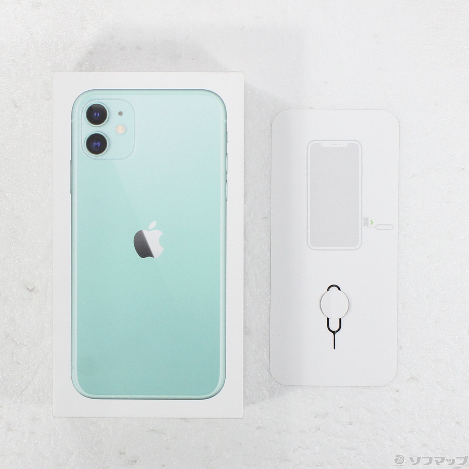 店舗 大きい au iPhone 11 128GB グリーン MWM62J/A A2221 SIMロック