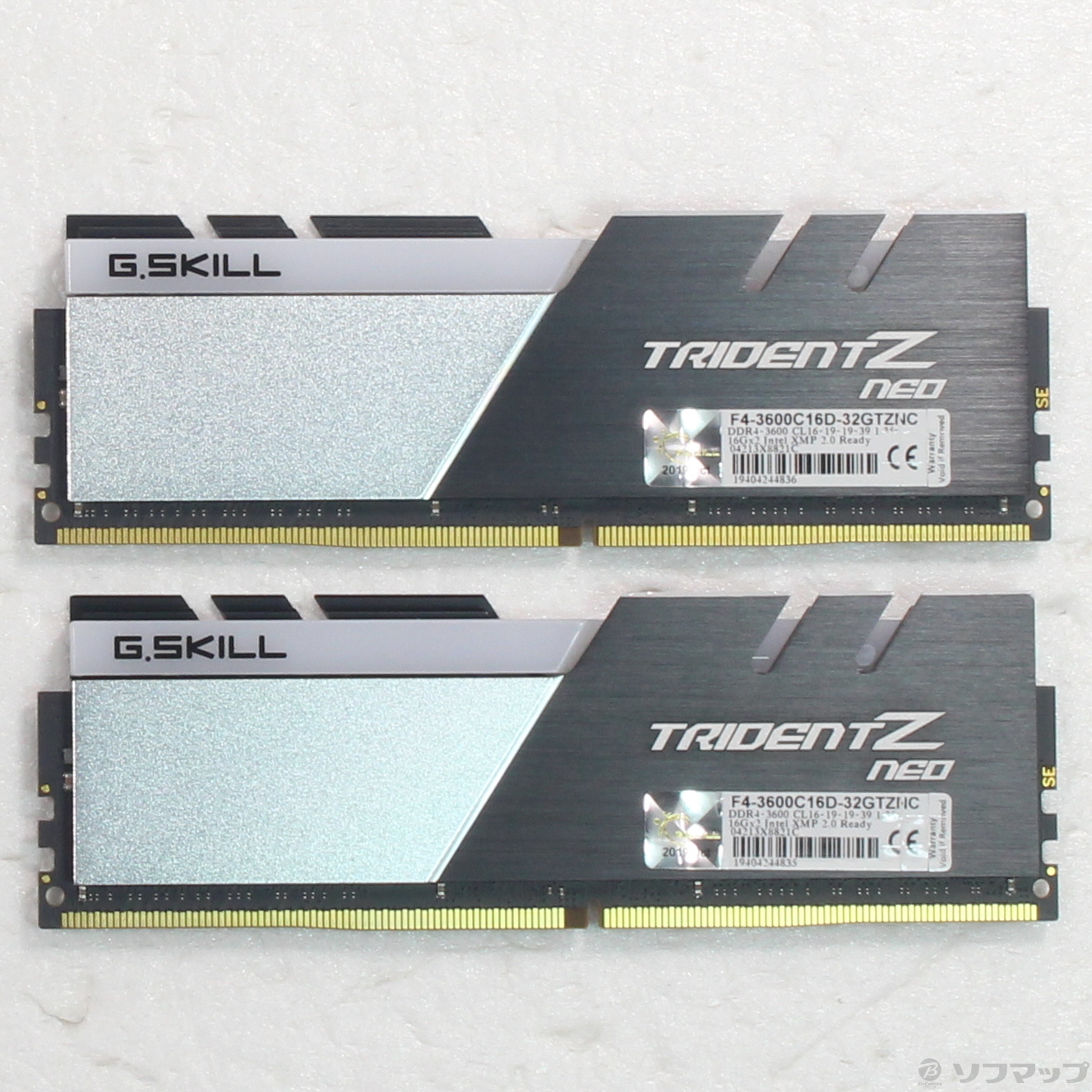 F4-3600C16D-32GTZNC 中古　Ryzen用　メモリ　16GB×2 G.Skill F4-3600C16D-32GTZNC [DDR4 PC4-28800 16GB 2枚組] 価格比較