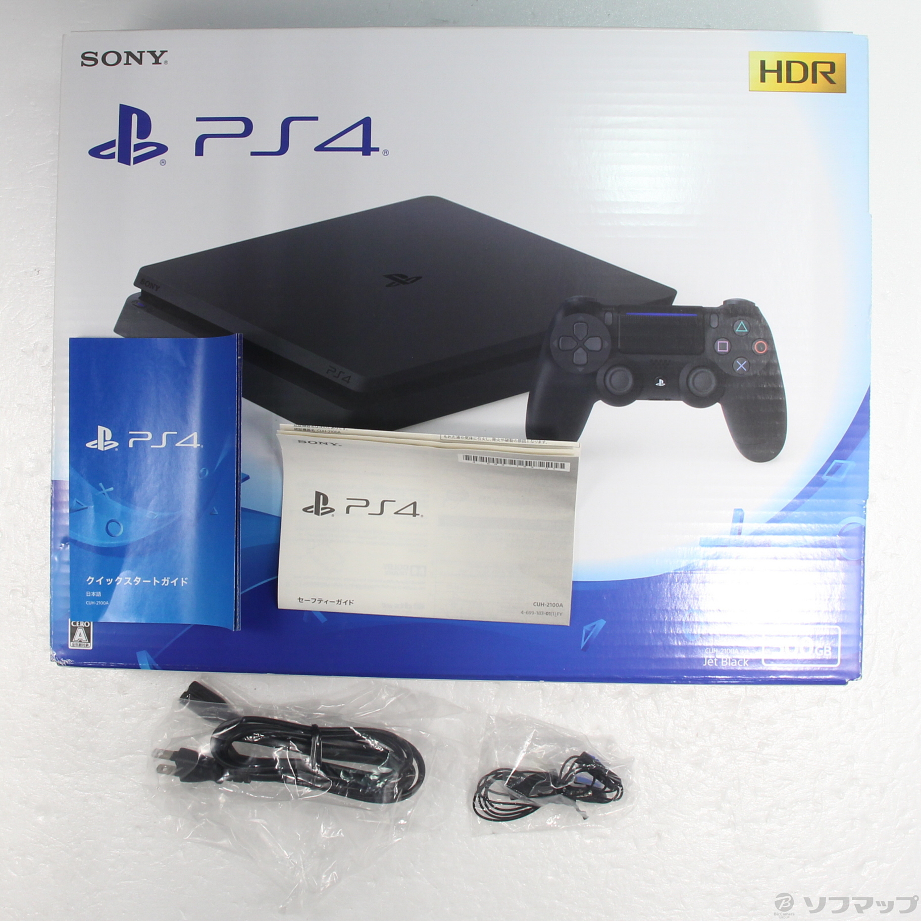 SONY - 【美品】SONY PlayStation4 500GB ジェットブラック プレイステーション4「500GB」（Sony PlayStation 4 500GB - Jet