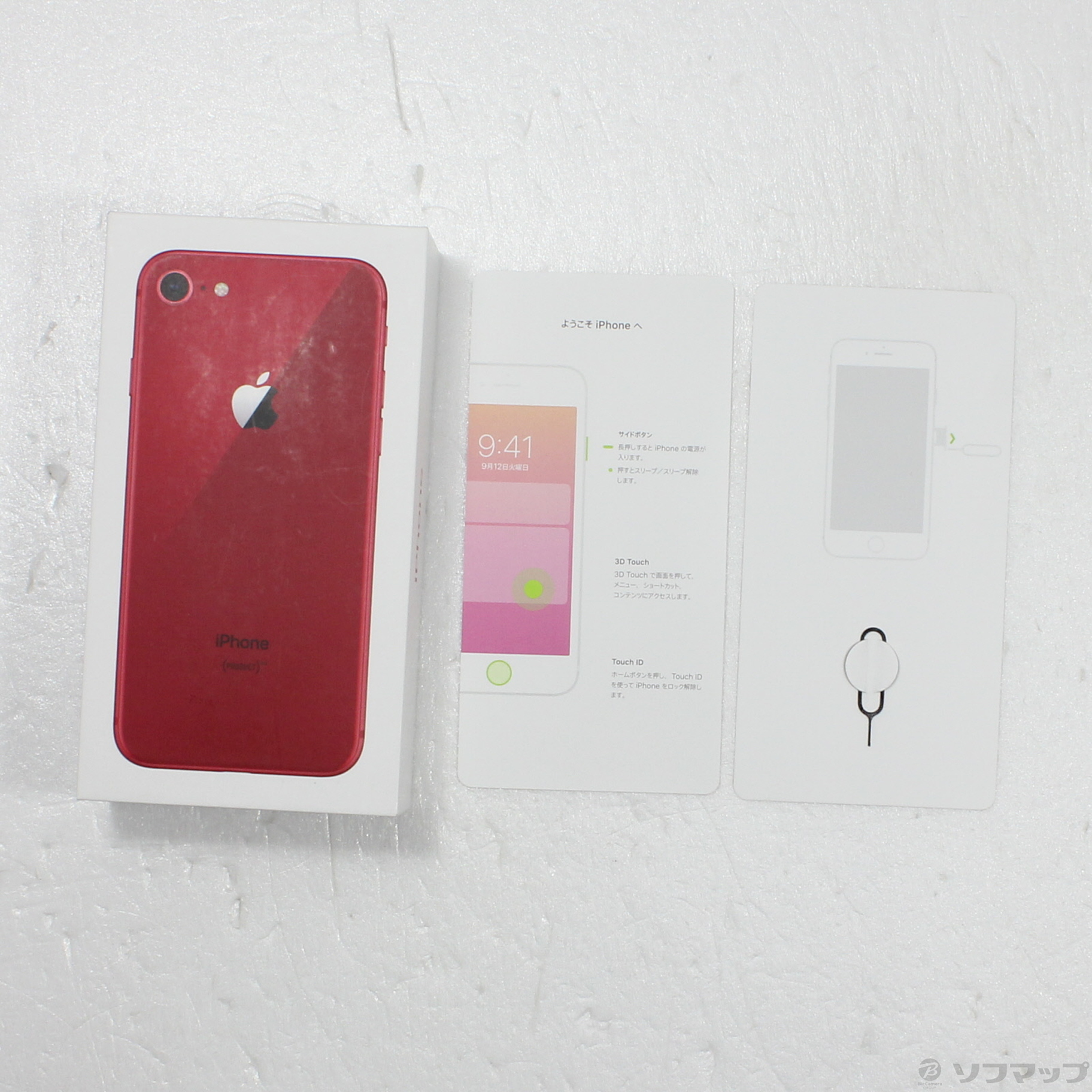 中古品〕 iPhone8 64GB プロダクトレッド MRRY2J／A SIMフリー