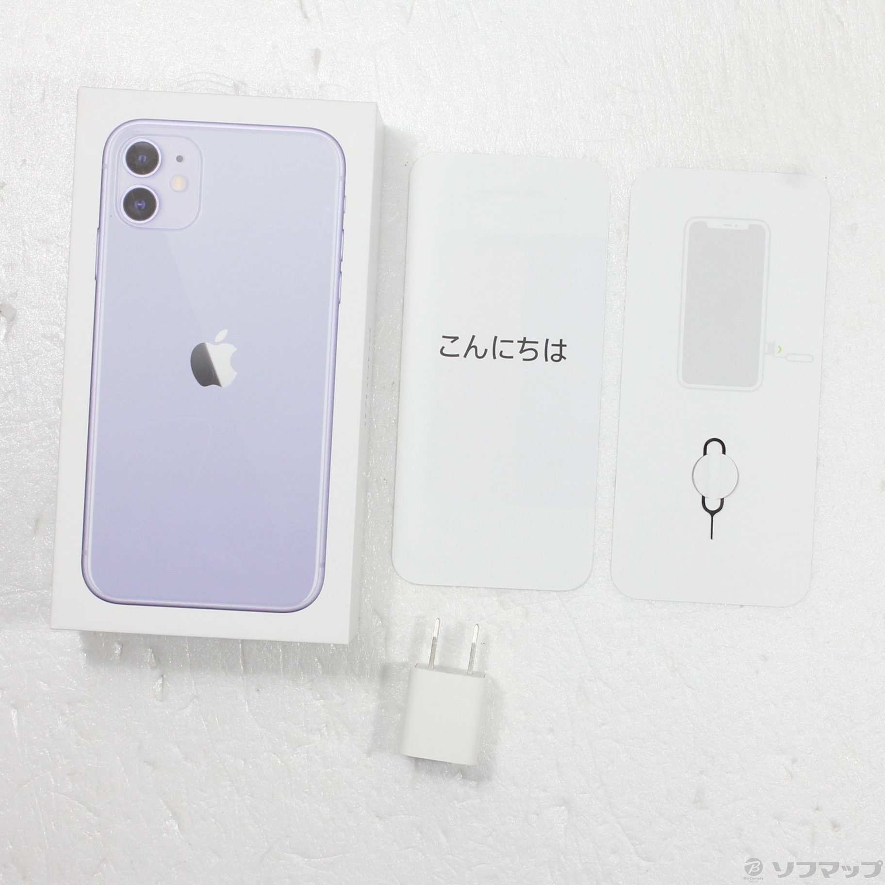 中古品〕 iPhone11 64GB パープル MWLX2J／A SIMフリー｜の通販