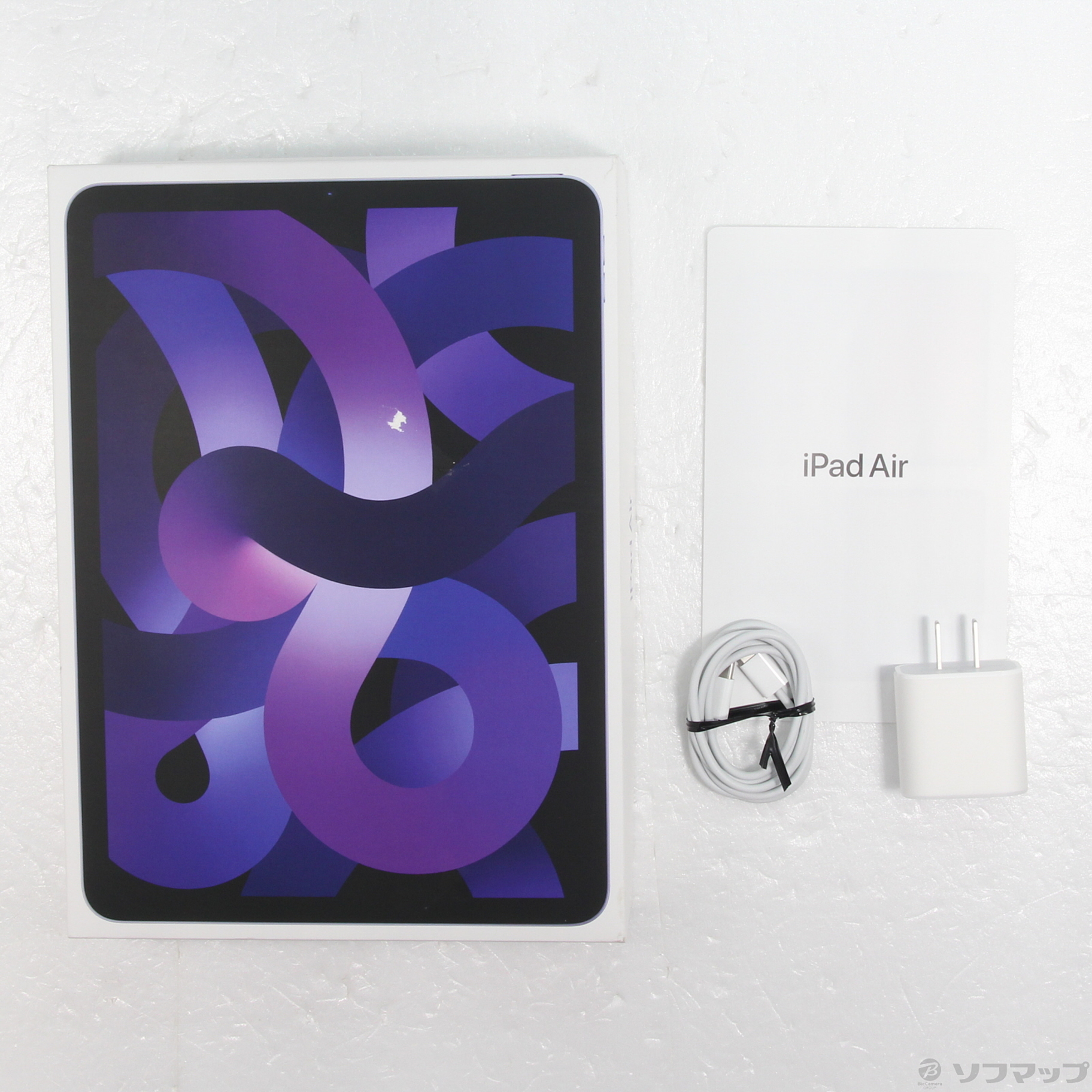 中古】iPad Air 第5世代 256GB パープル MME63J／A Wi-Fi