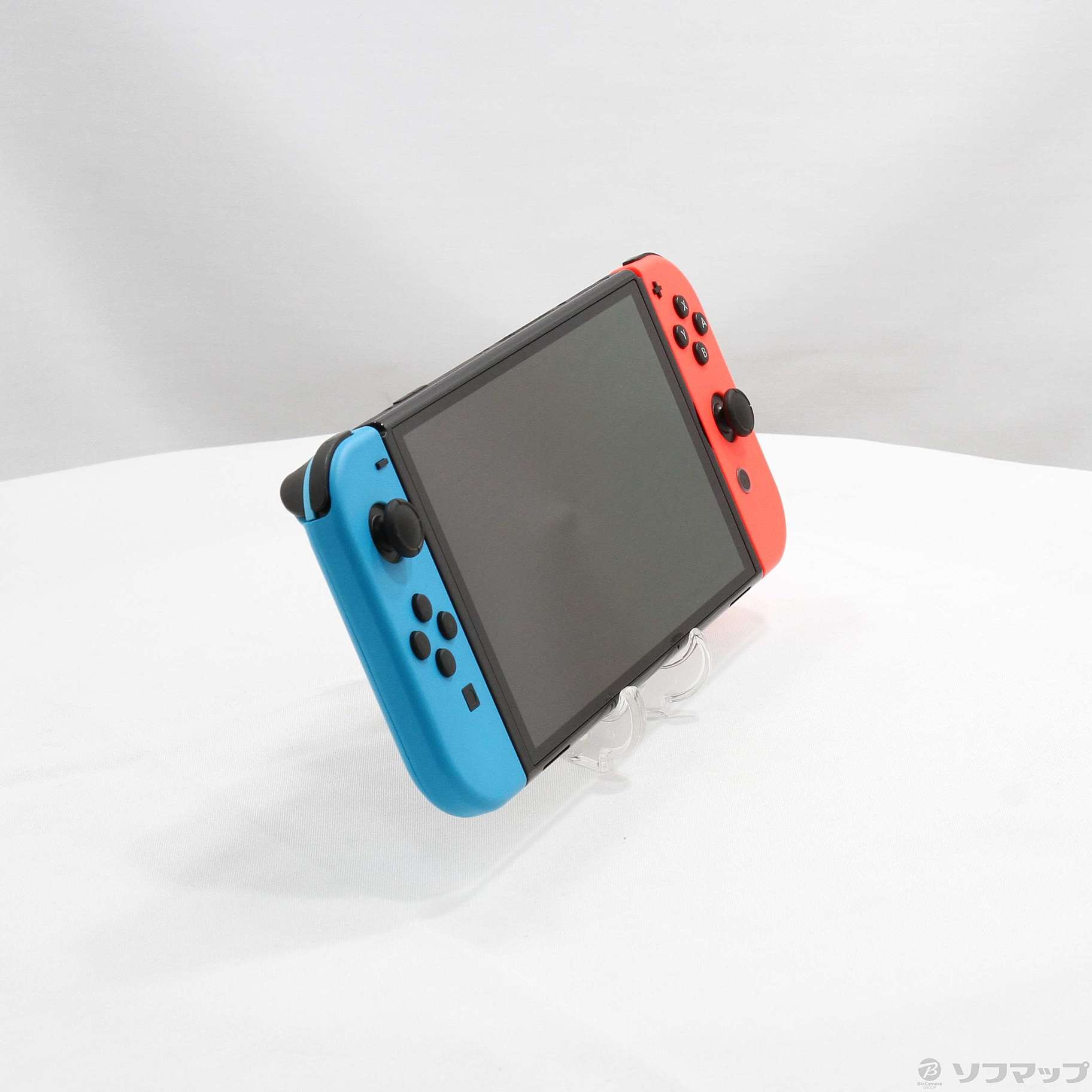 中古】Nintendo Switch 有機ELモデル Joy-Con(L) ネオンブルー／(R
