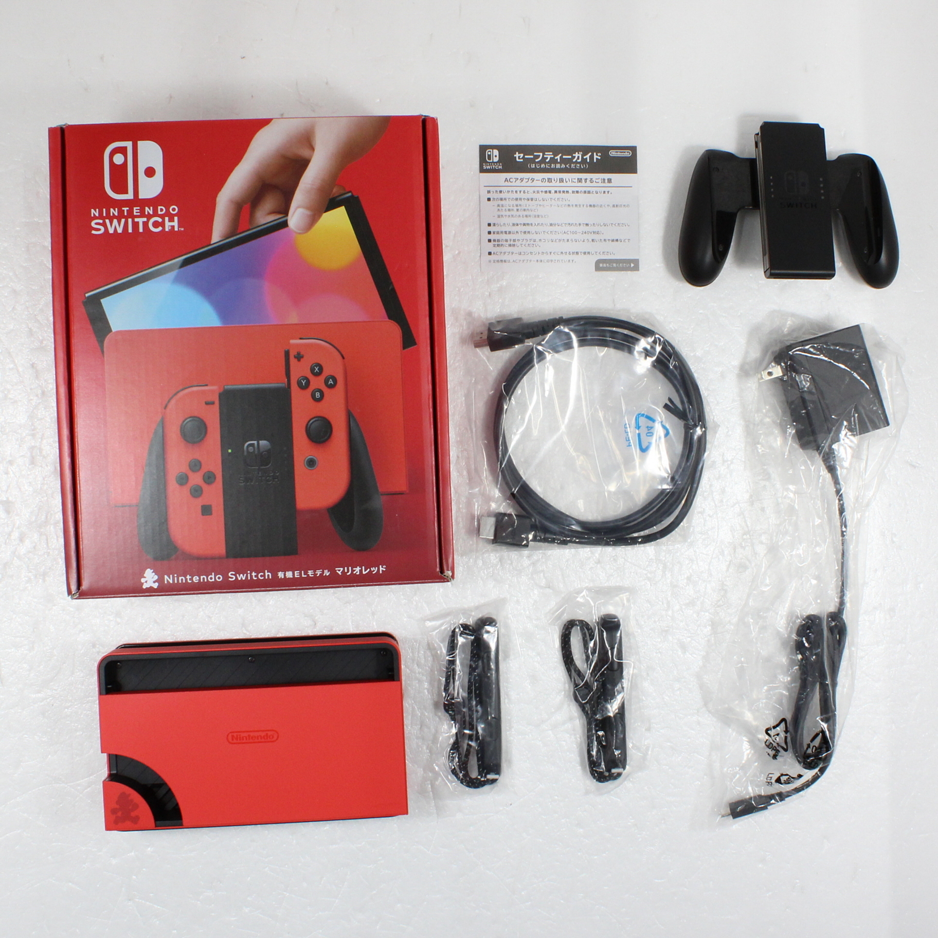 中古美品　Nintendo Switch 本体 有機EL モデル マリオレッド Amazon.co.jp: Nintendo Switch(有機ELモデル) マリオレッド