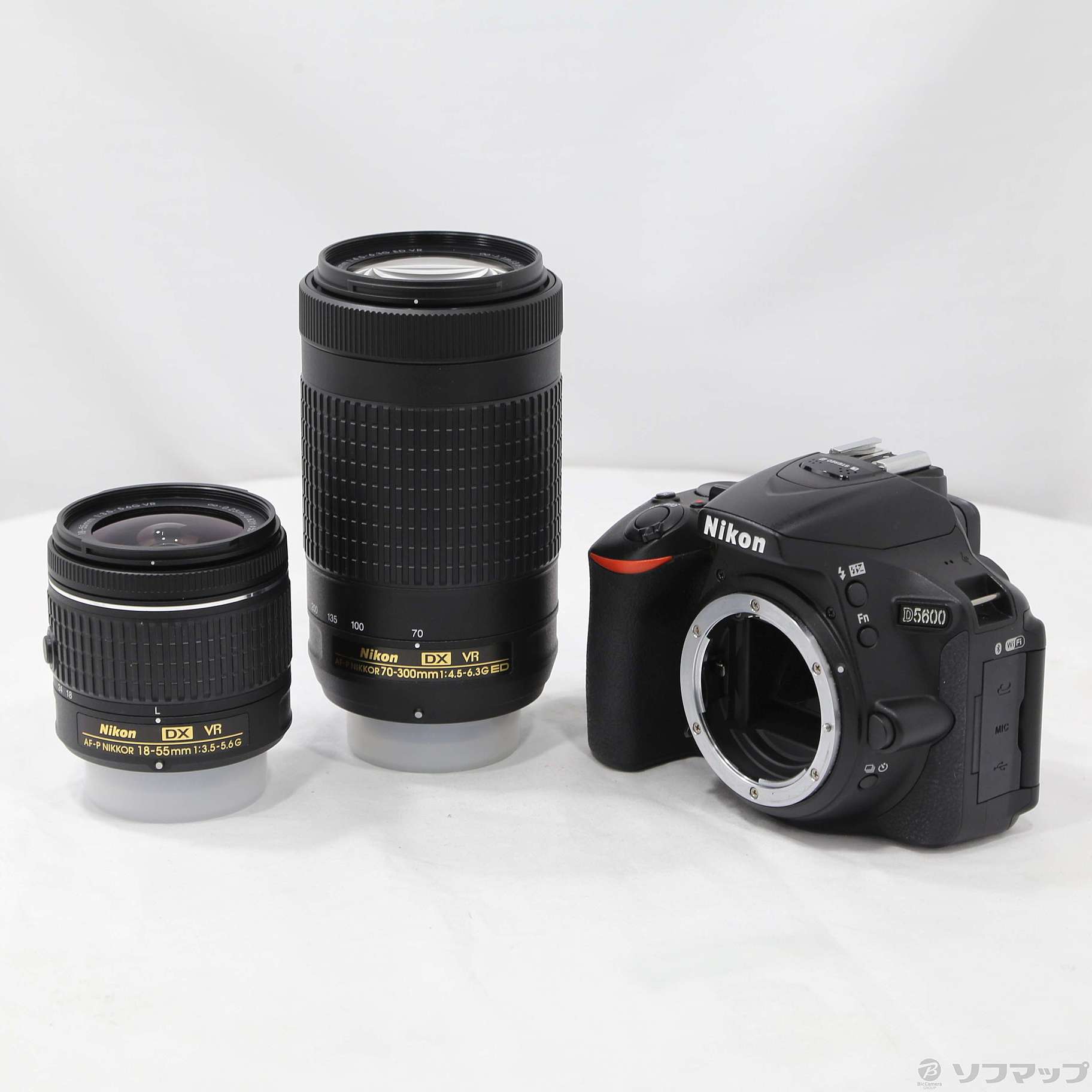中古】NIKON D5600 ダブルズームキット ブラック [2133064402218 