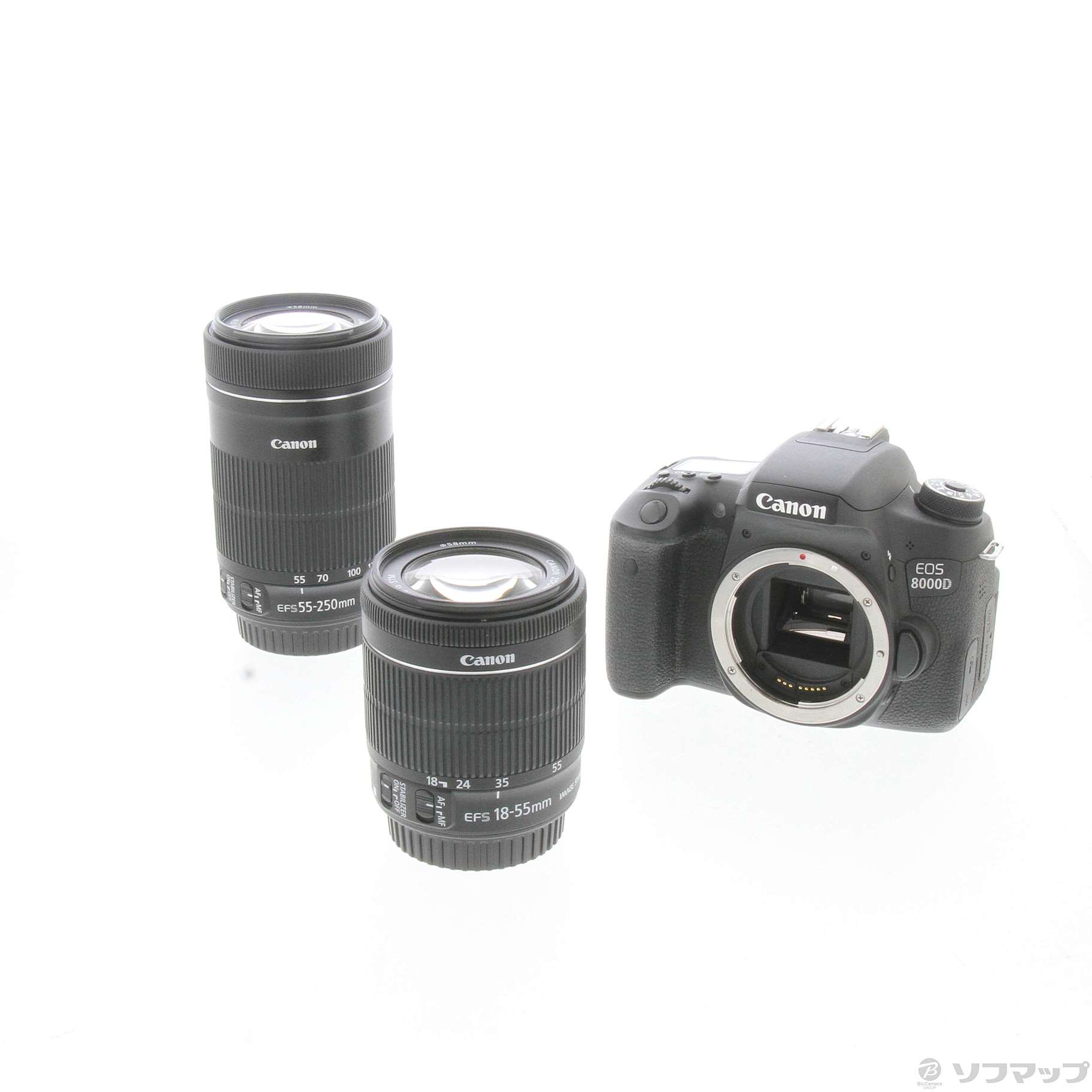 中古】EOS 8000D ダブルズームキット (2420万画素／SDXC