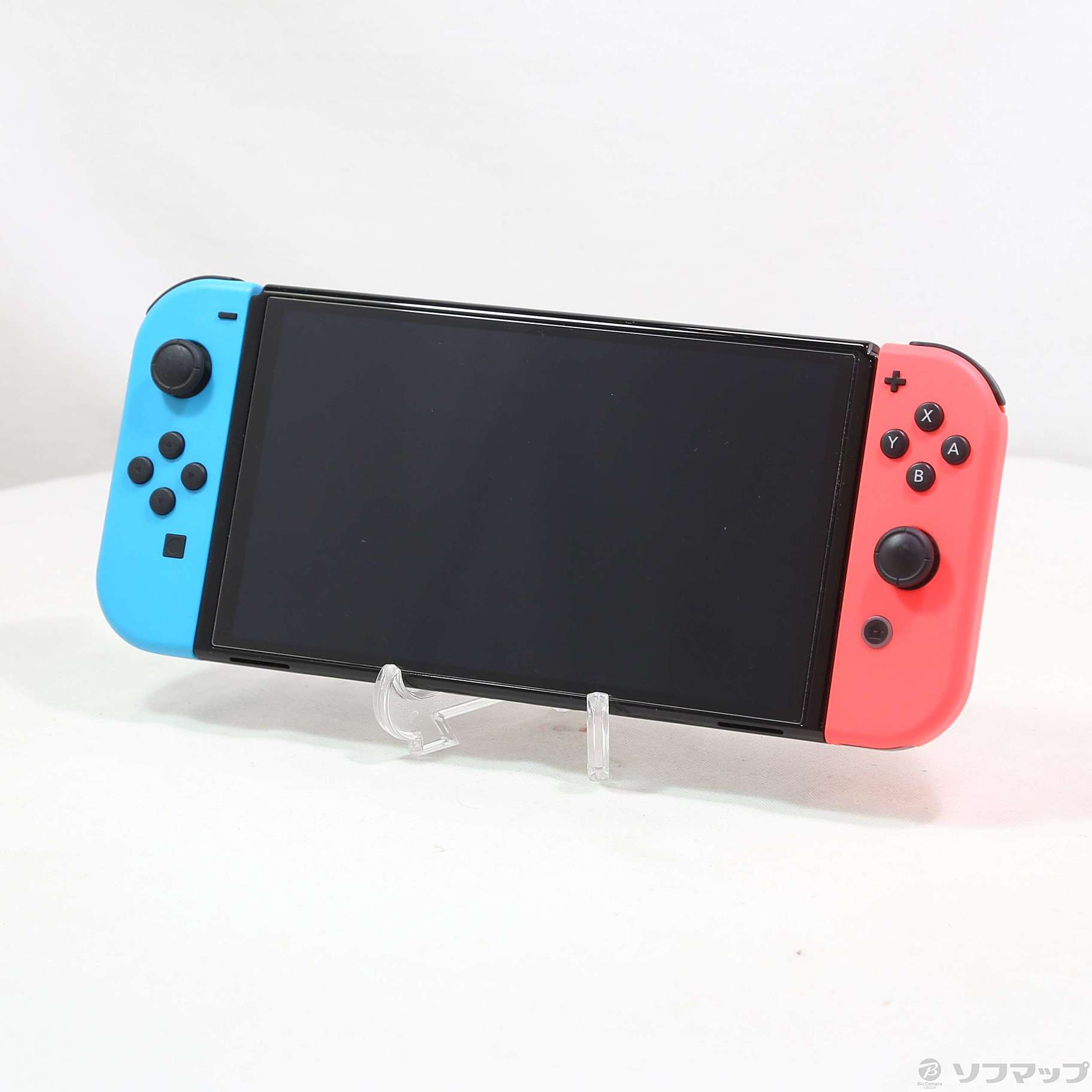 中古】Nintendo Switch 有機ELモデル Joy-Con(L) ネオンブルー／(R