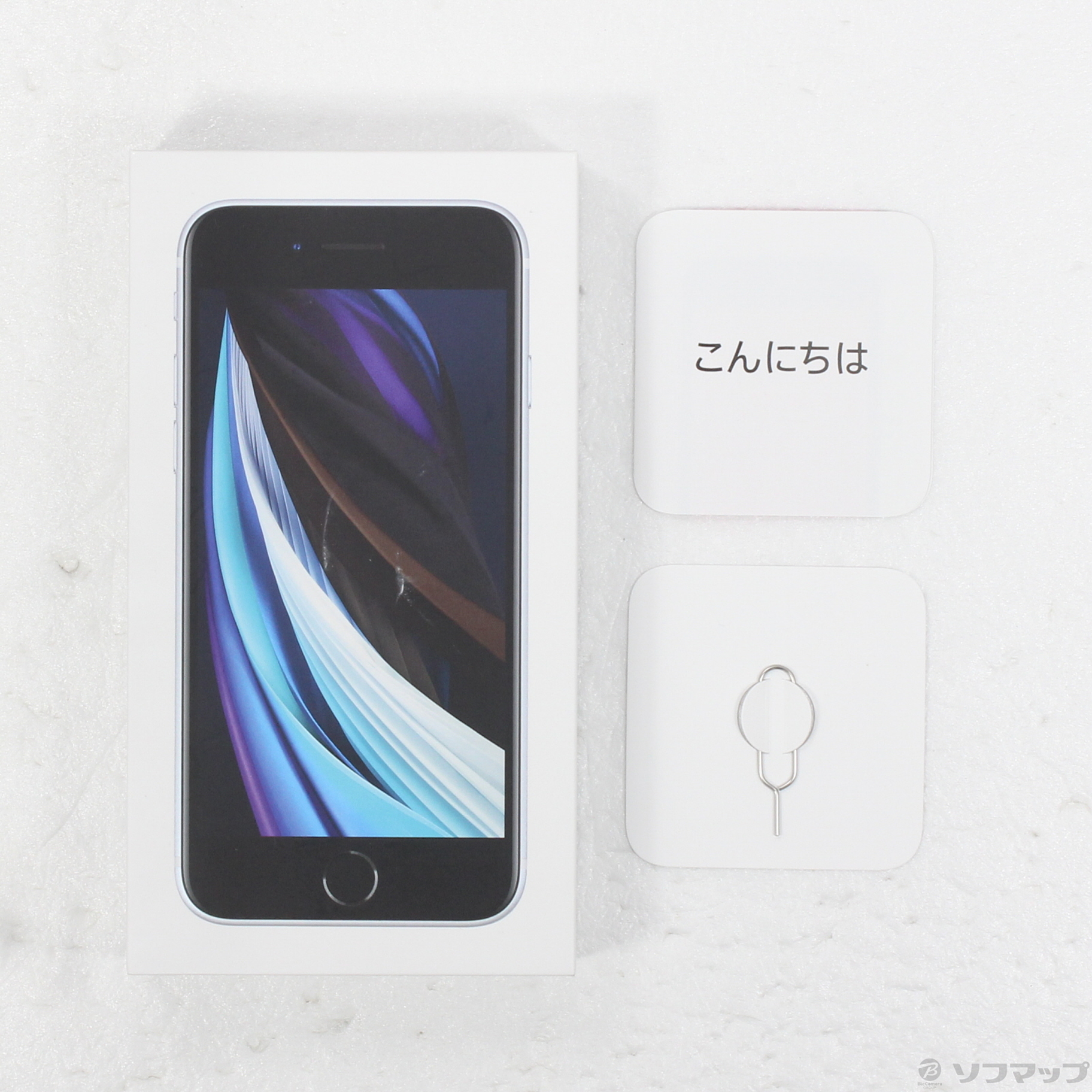 中古】iPhone SE 第2世代 64GB ホワイト MHGQ3J／A SIMフリー