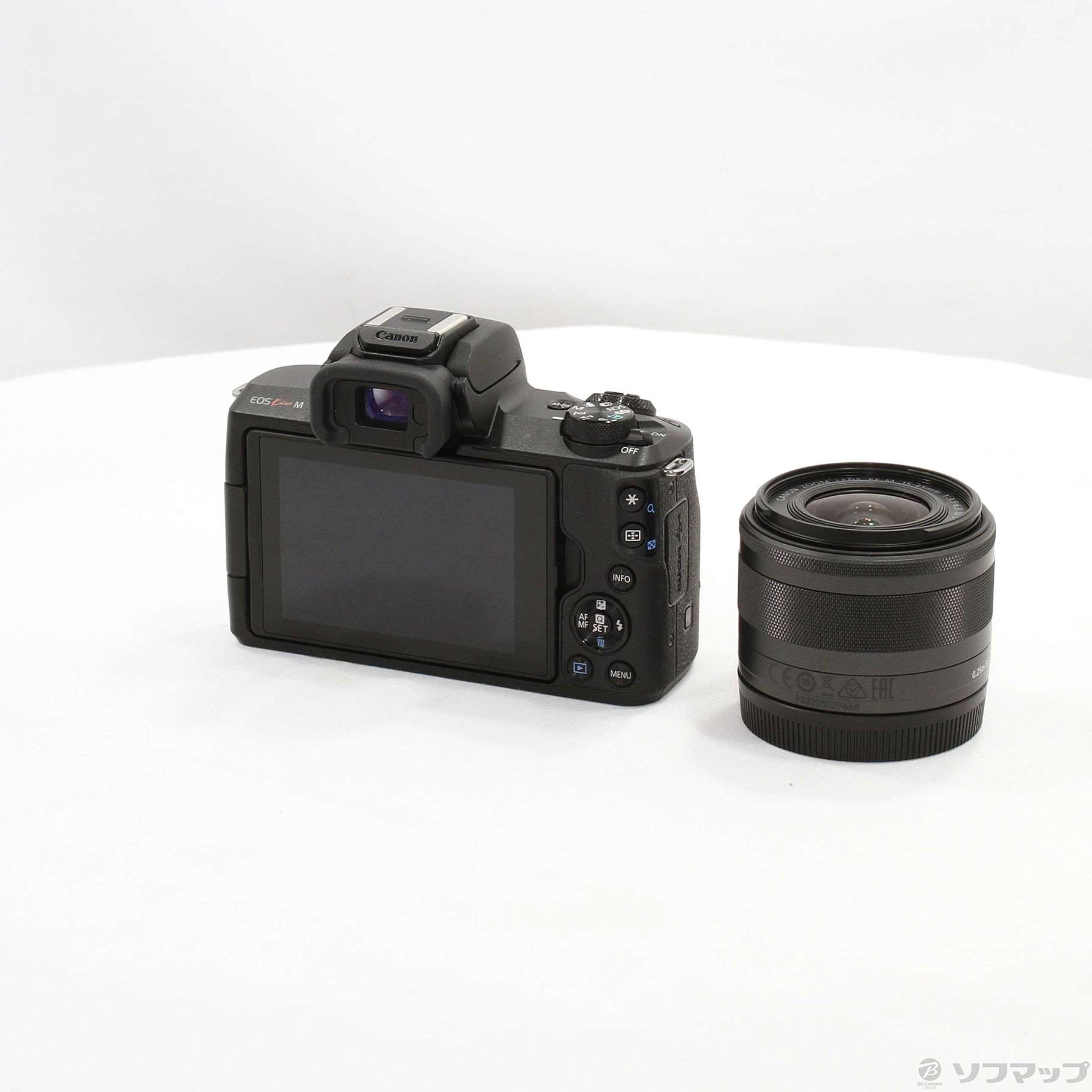 中古】EOS Kiss M EF-M15-45 IS STM レンズキット ブラック 