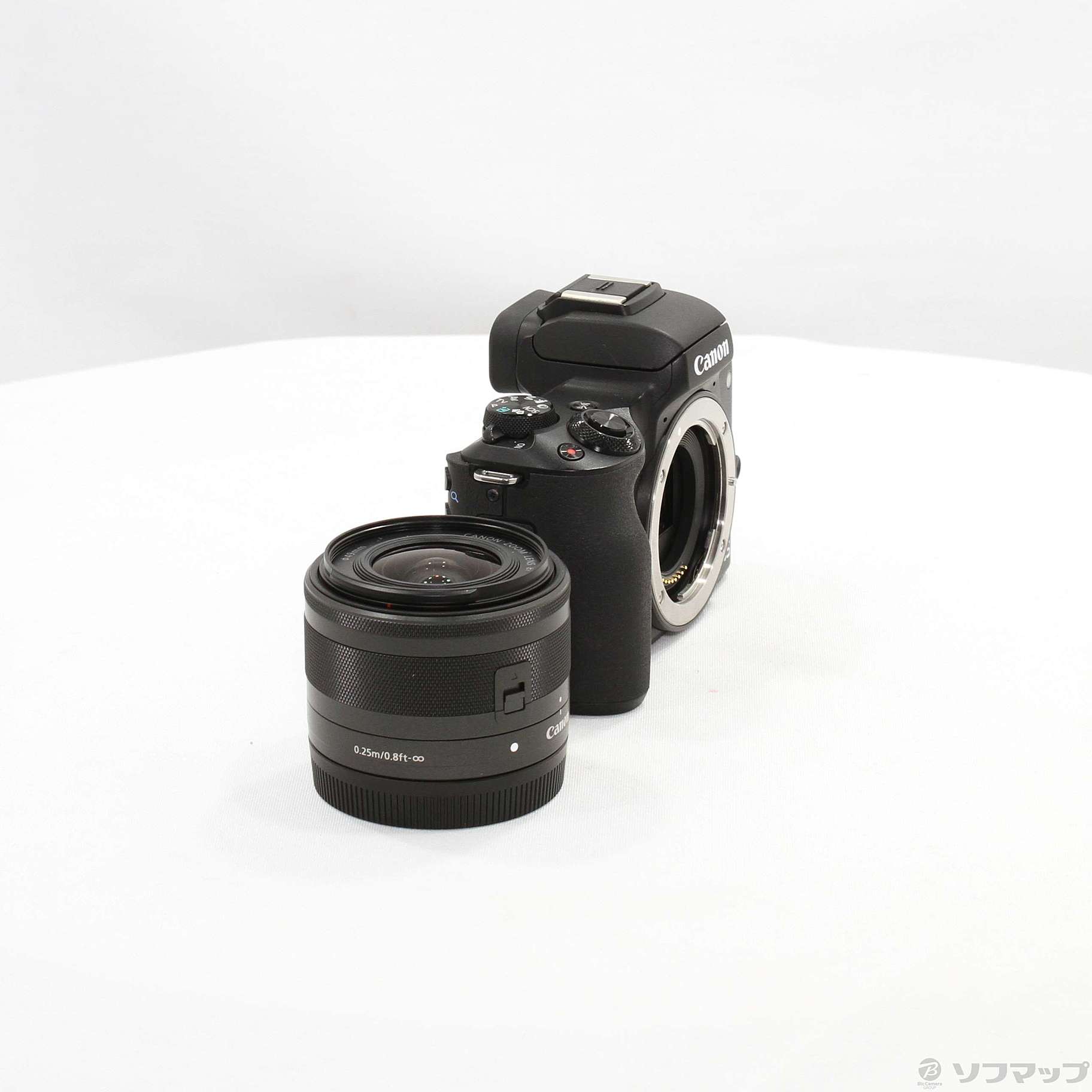 中古】EOS Kiss M EF-M15-45 IS STM レンズキット ブラック 