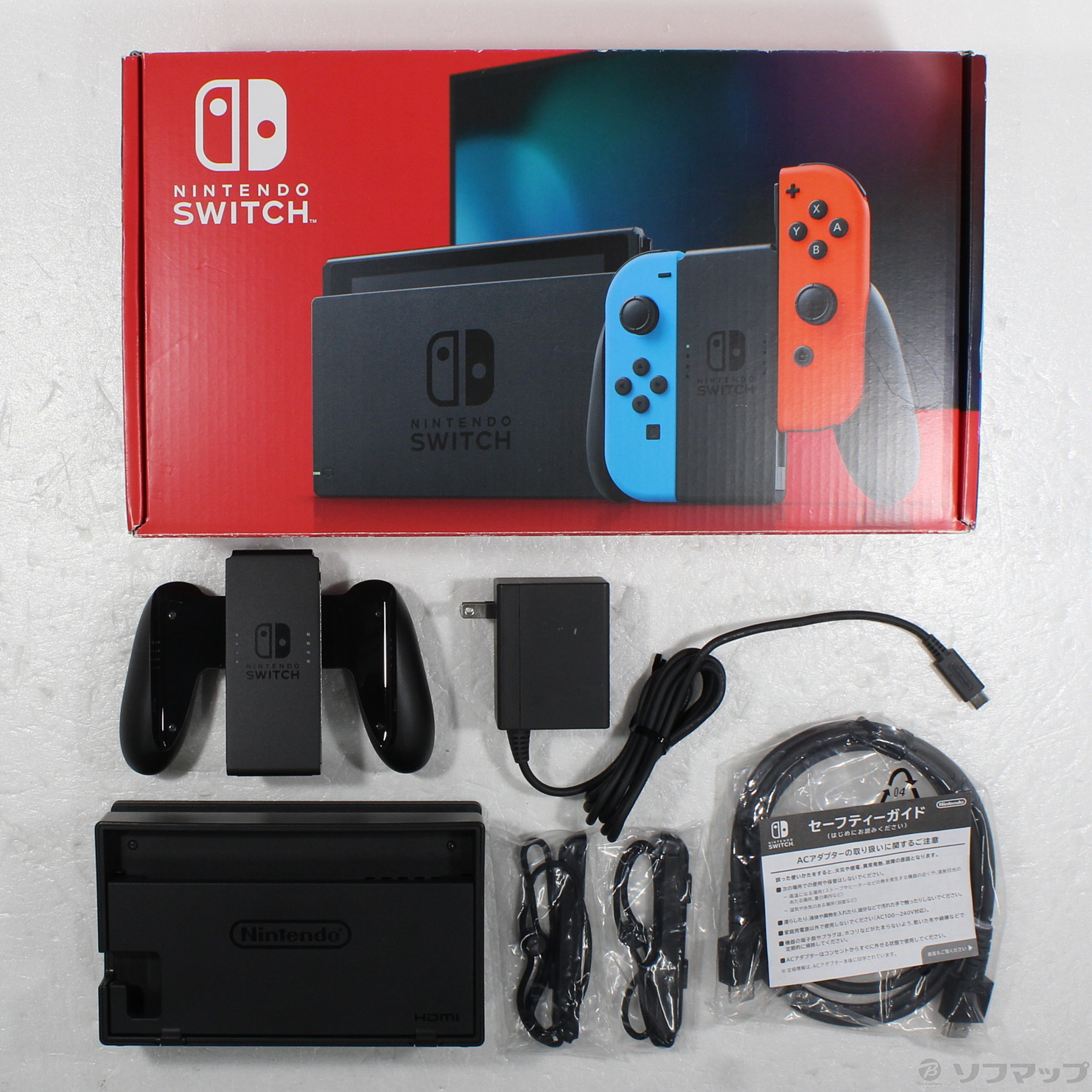 中古】Nintendo Switch Joy-Con (L) ネオンブルー／ (R) ネオンレッド