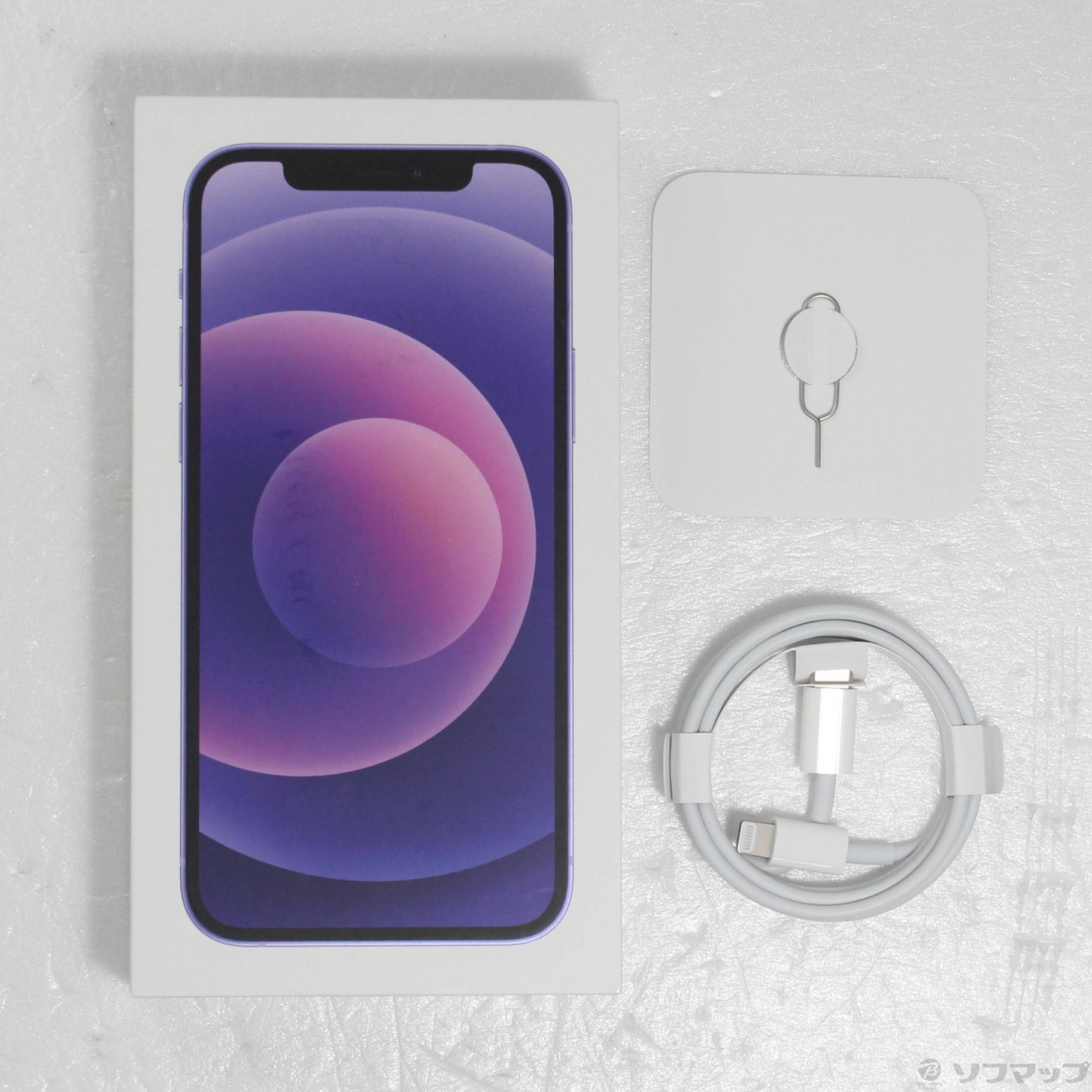 中古】セール対象品 iPhone12 64GB パープル MJNH3J／A SIMフリー