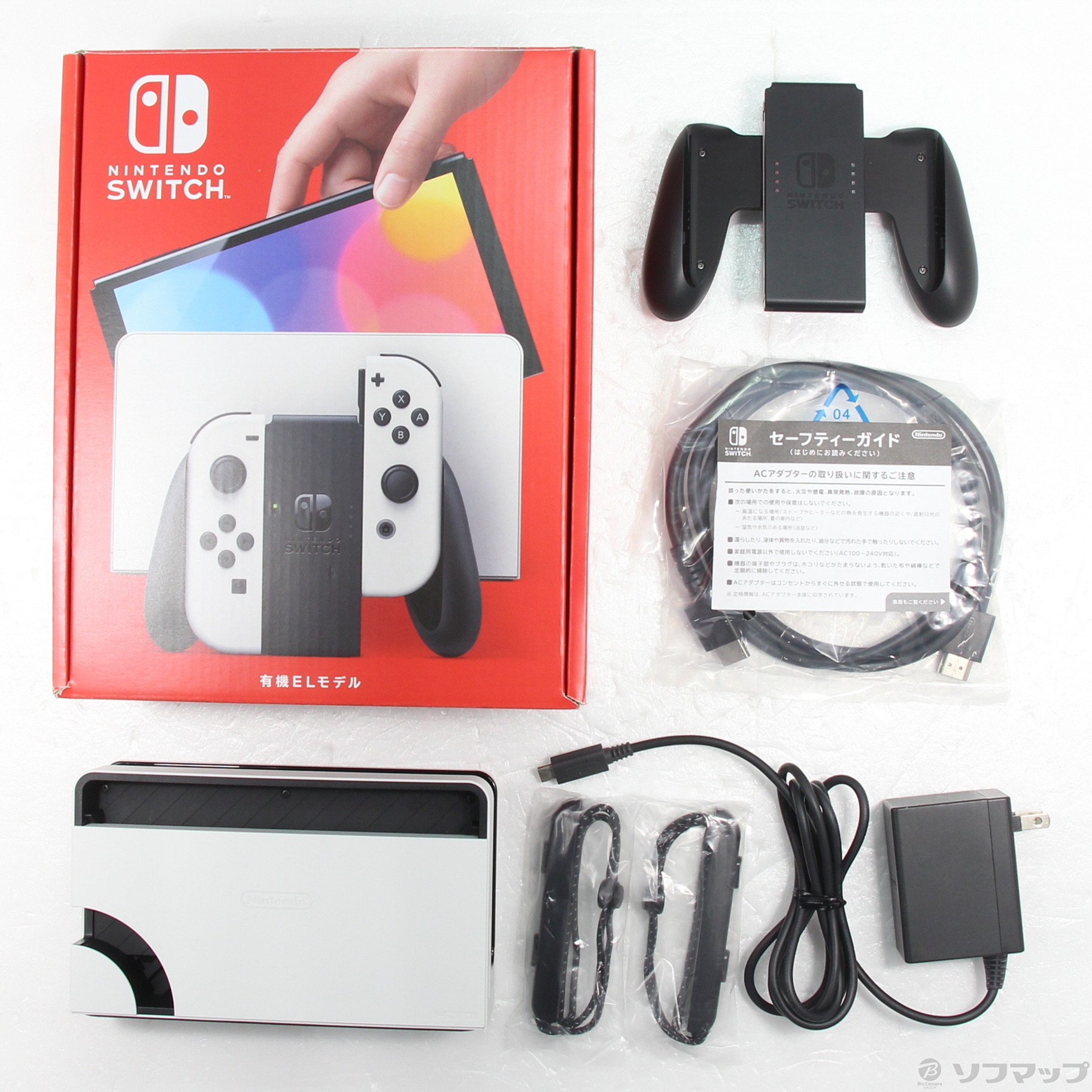 美品 任天堂 switch 有機EL ホワイト 中古】Nintendo Switch 有機ELモデル Joy-Con(L)／(R) ホワイト