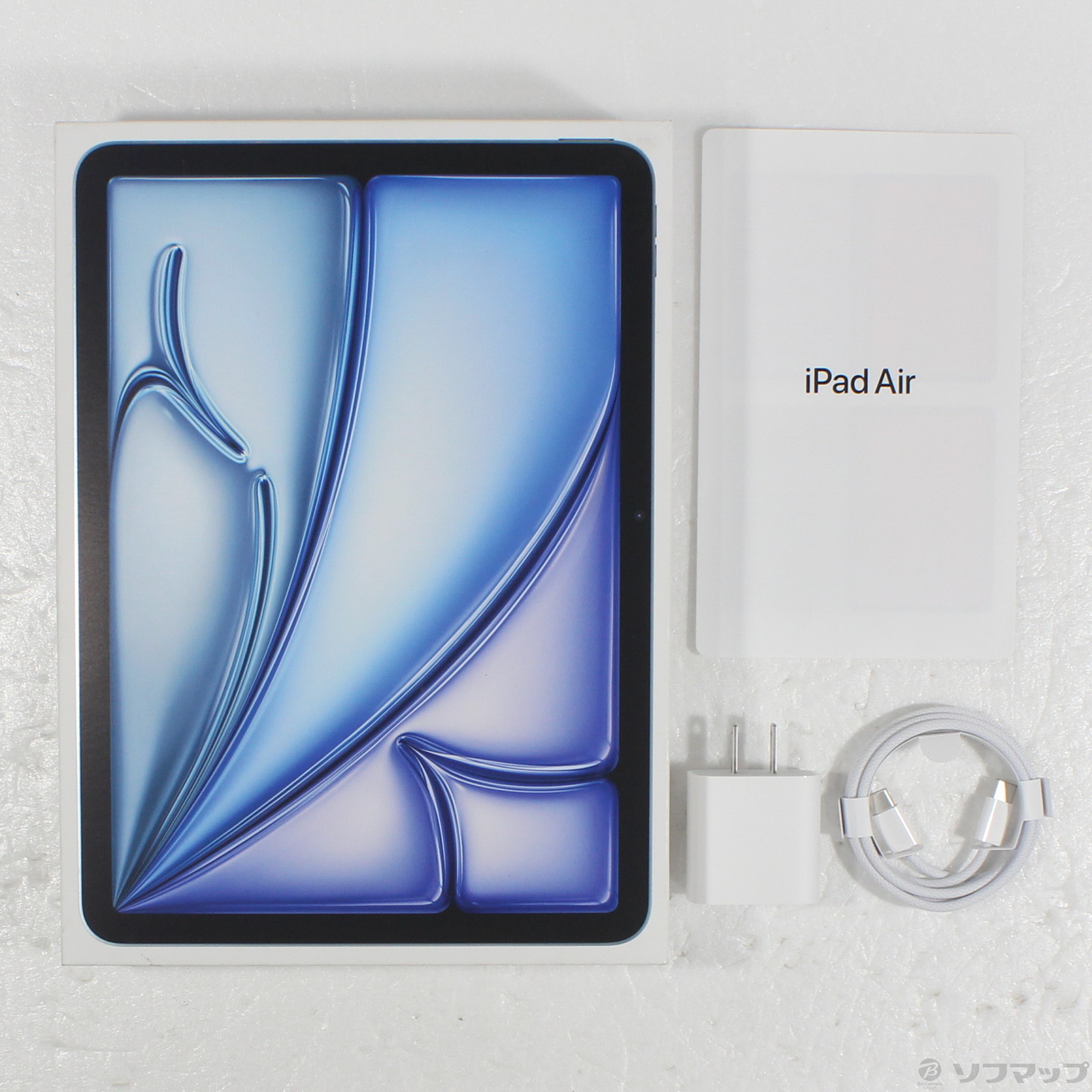 【未使用に近い】 iPad Air11インチ（M3）256GB ブルー 11インチiPad Air（M2）Wi‑Fi + Cellular 256GB - ブルー [整備