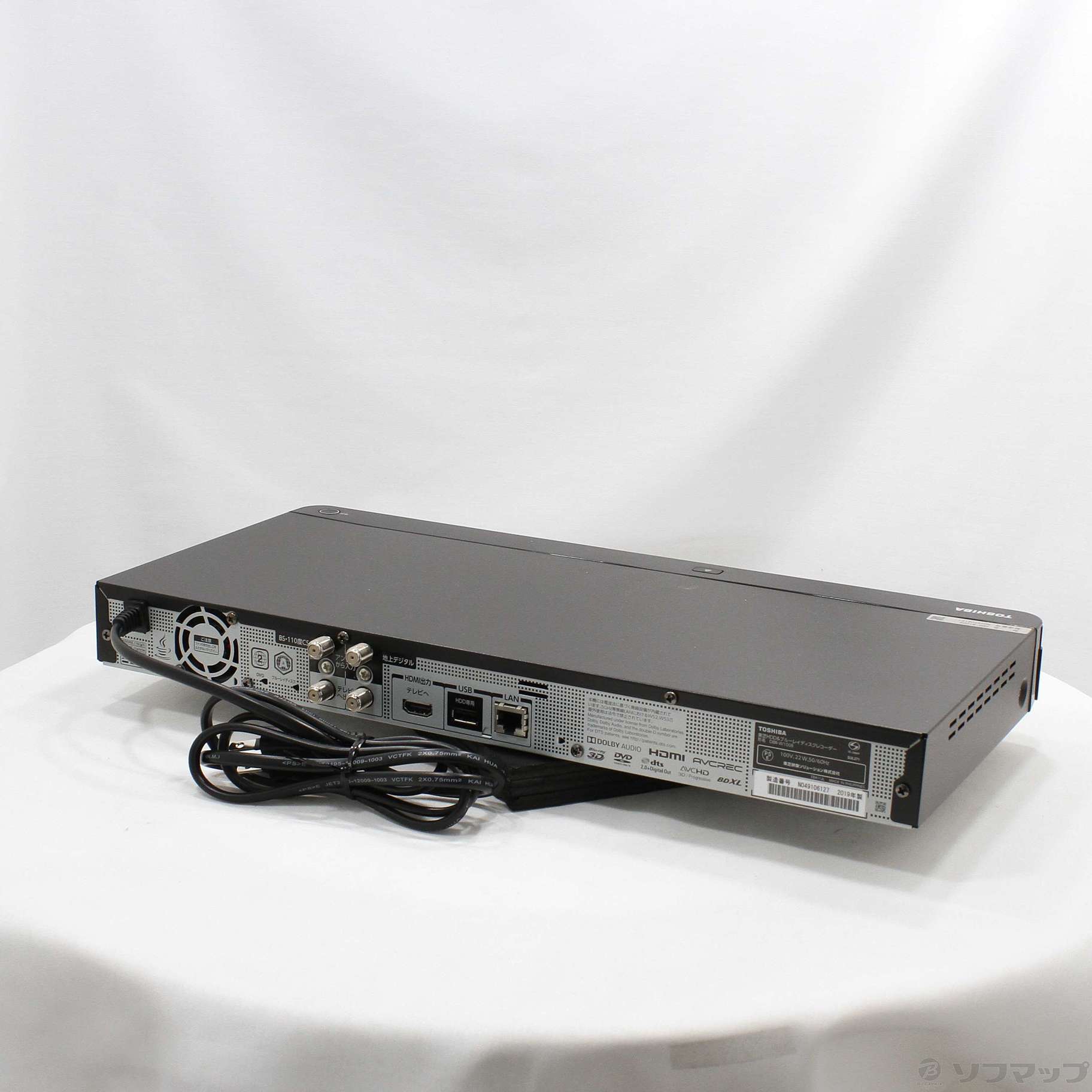 動作品　DBR-W1008 1TB 東芝　BDレコーダー 中古】〔中古品〕 ブルーレイレコーダー REGZA（レグザ） DBR