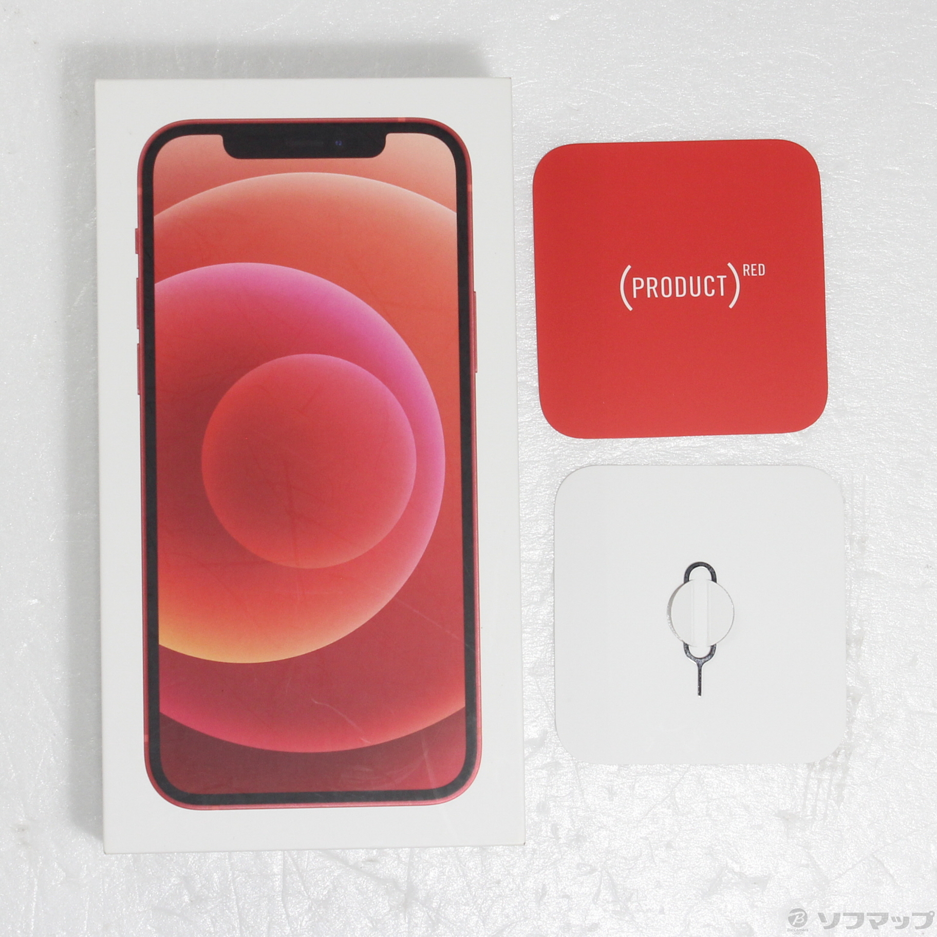 中古】セール対象品 iPhone12 128GB プロダクトレッド MGHW3J／A