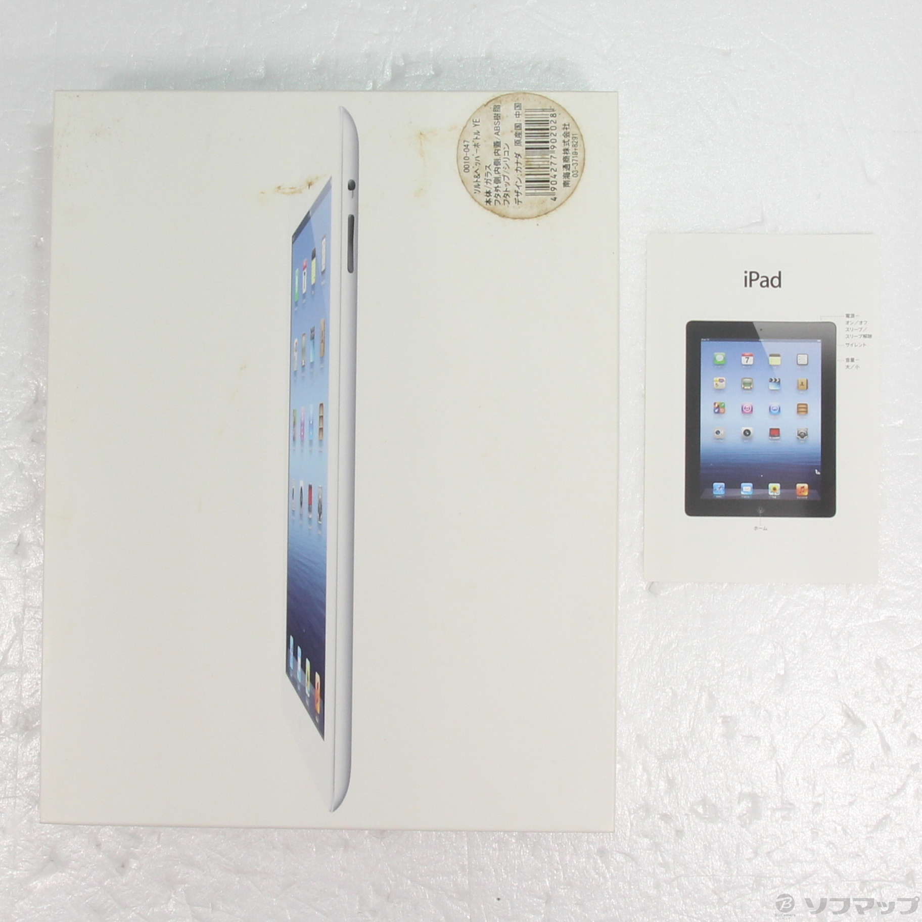 中古品〕 iPad 第3世代 32GB ホワイト MD329J／A Wi-Fi｜の通販