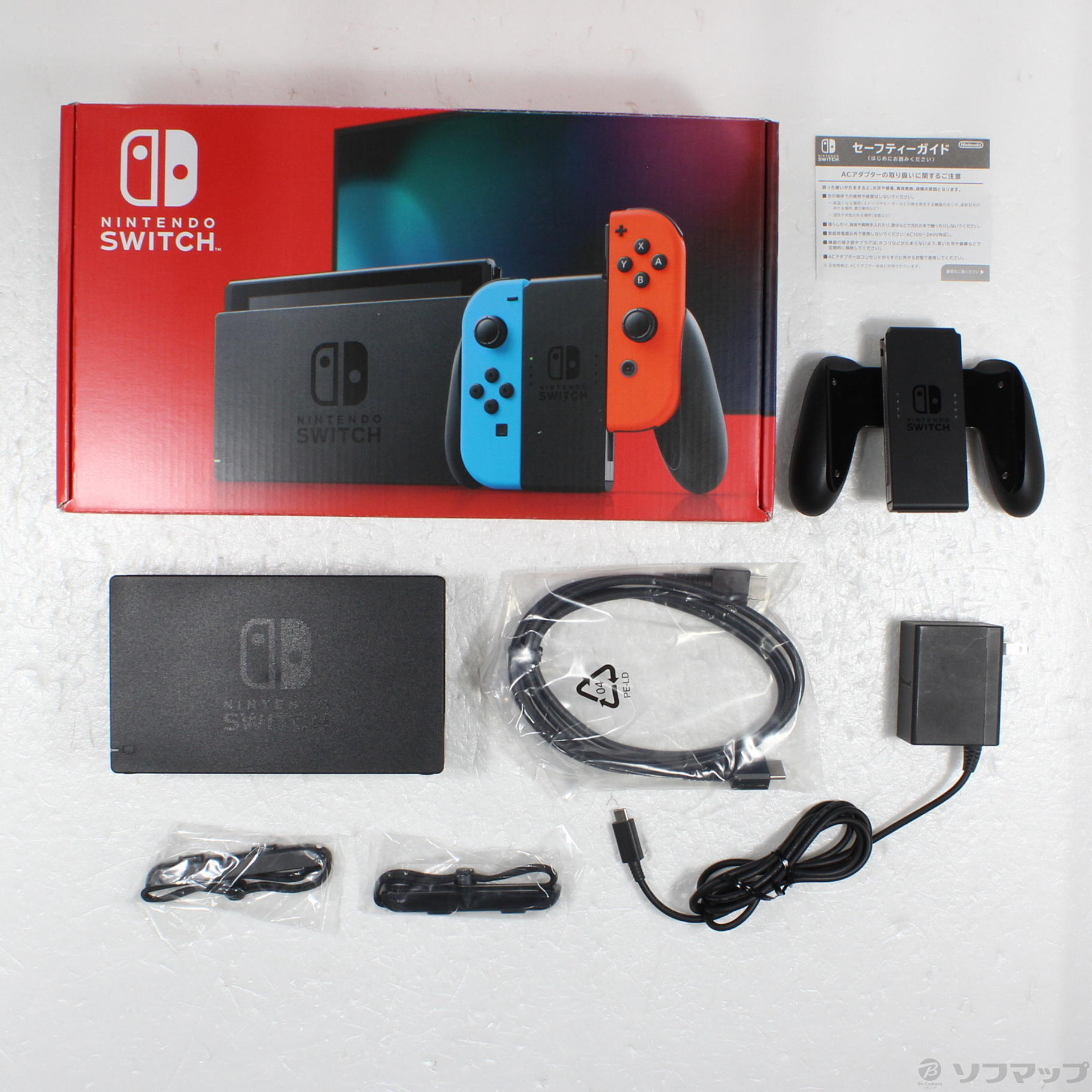 中古】Nintendo Switch Joy-Con (L) ネオンブルー／ (R) ネオンレッド