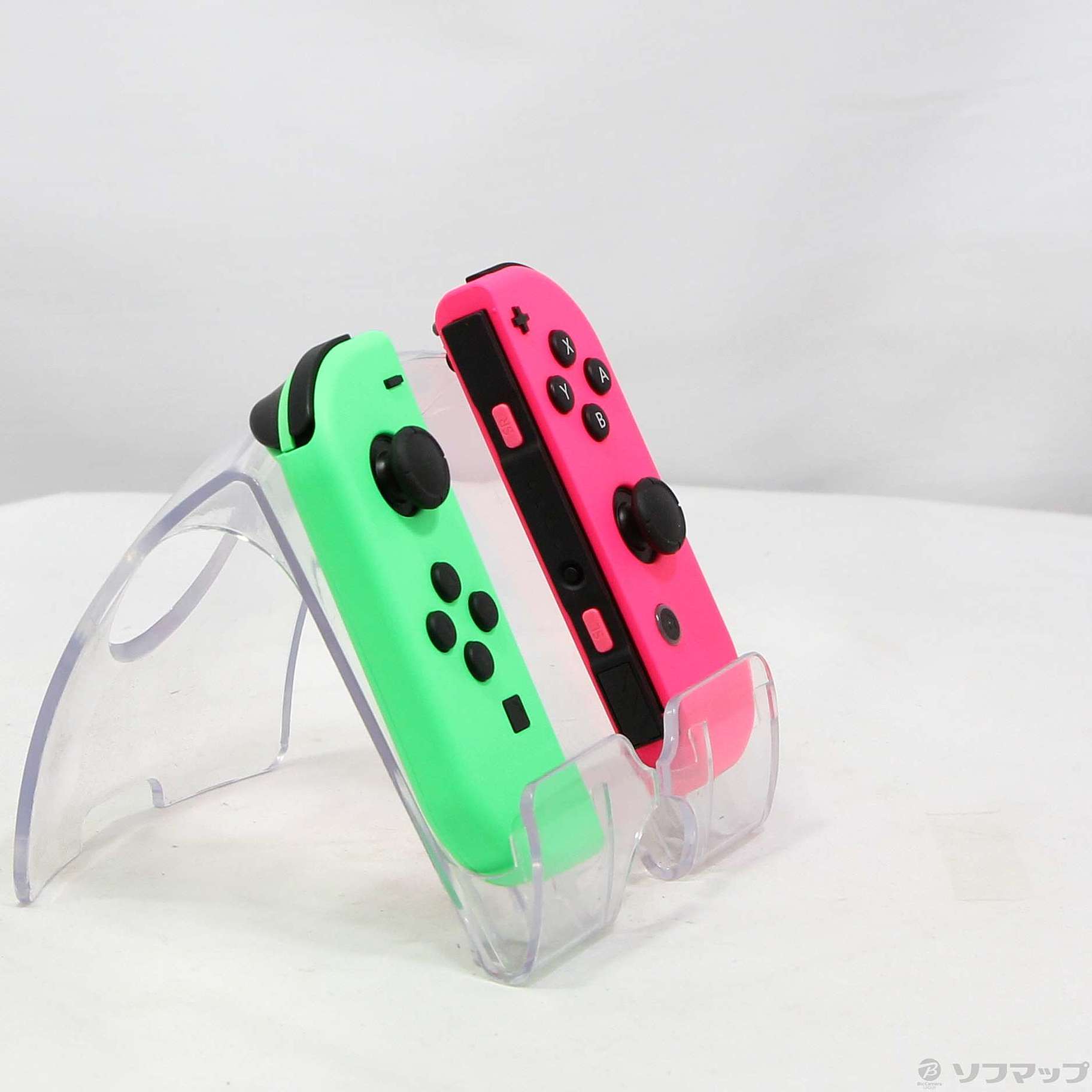 中古】JOY-CON (L) ネオングリーン／ (R) ネオンピンク 【Switch