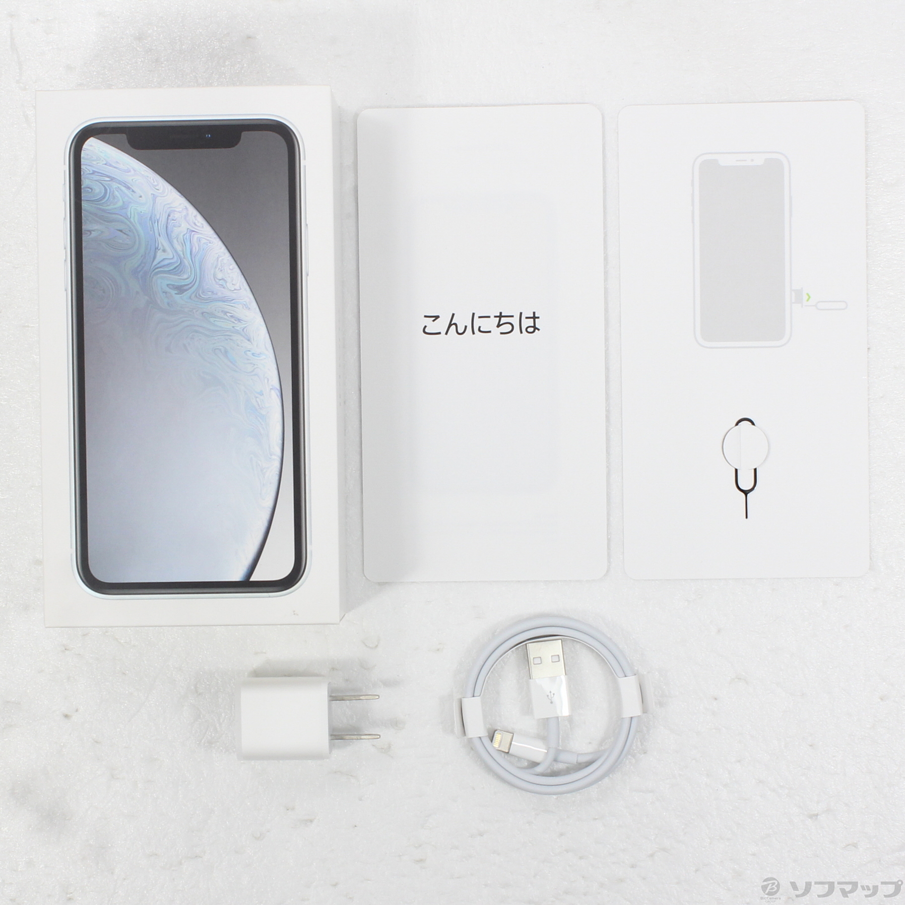 中古】iPhoneXR 64GB ホワイト MT032J／A SIMフリー