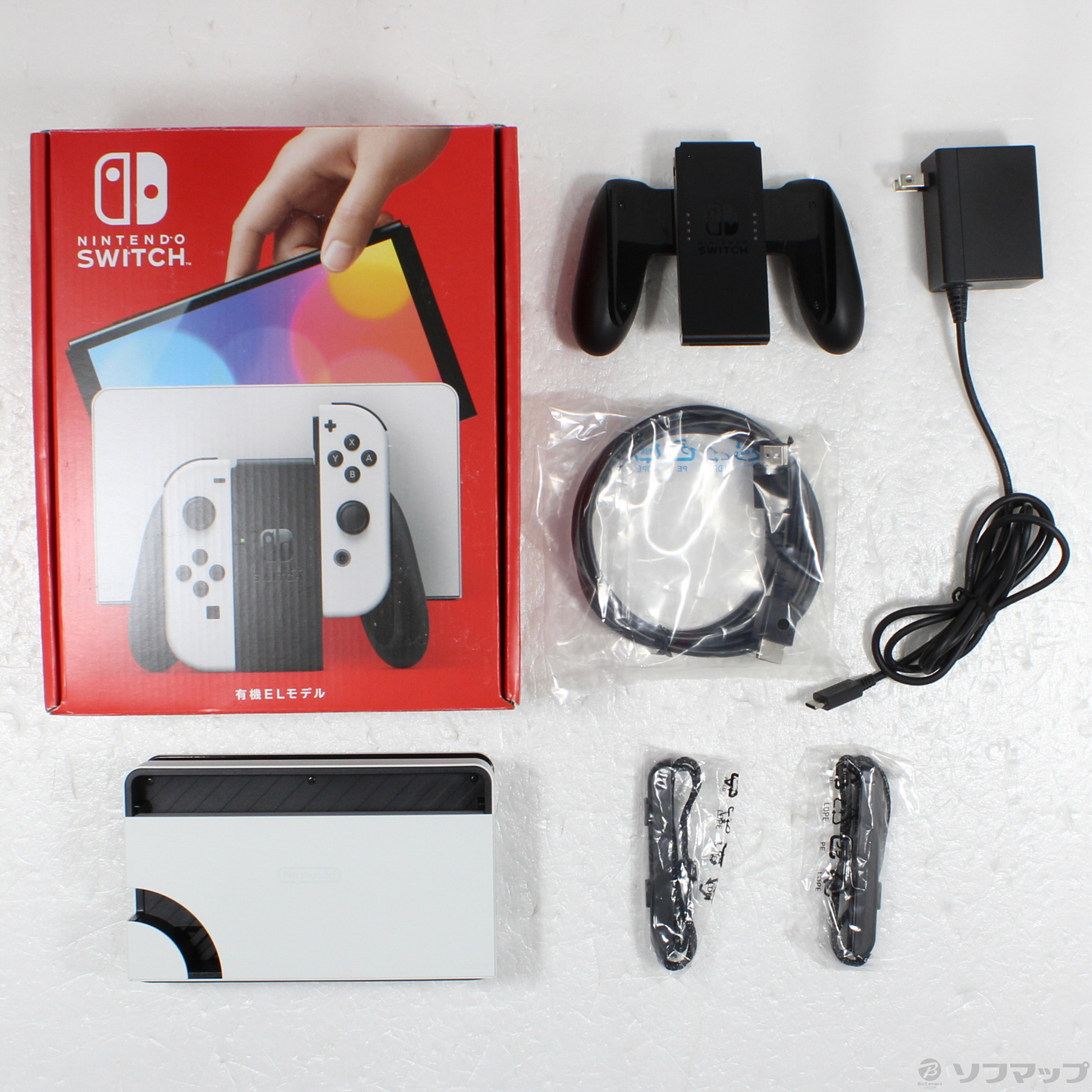 中古】Nintendo Switch 有機ELモデル Joy-Con(L)／(R) ホワイト