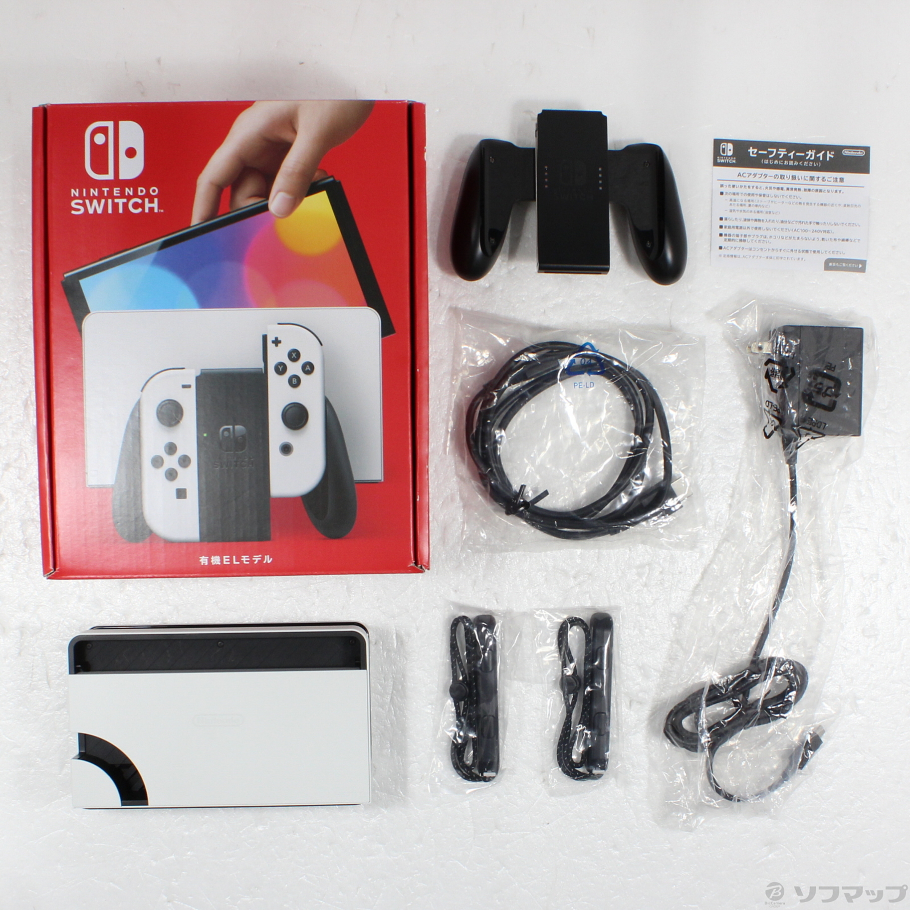 中古】Nintendo Switch 有機ELモデル Joy-Con(L)／(R) ホワイト