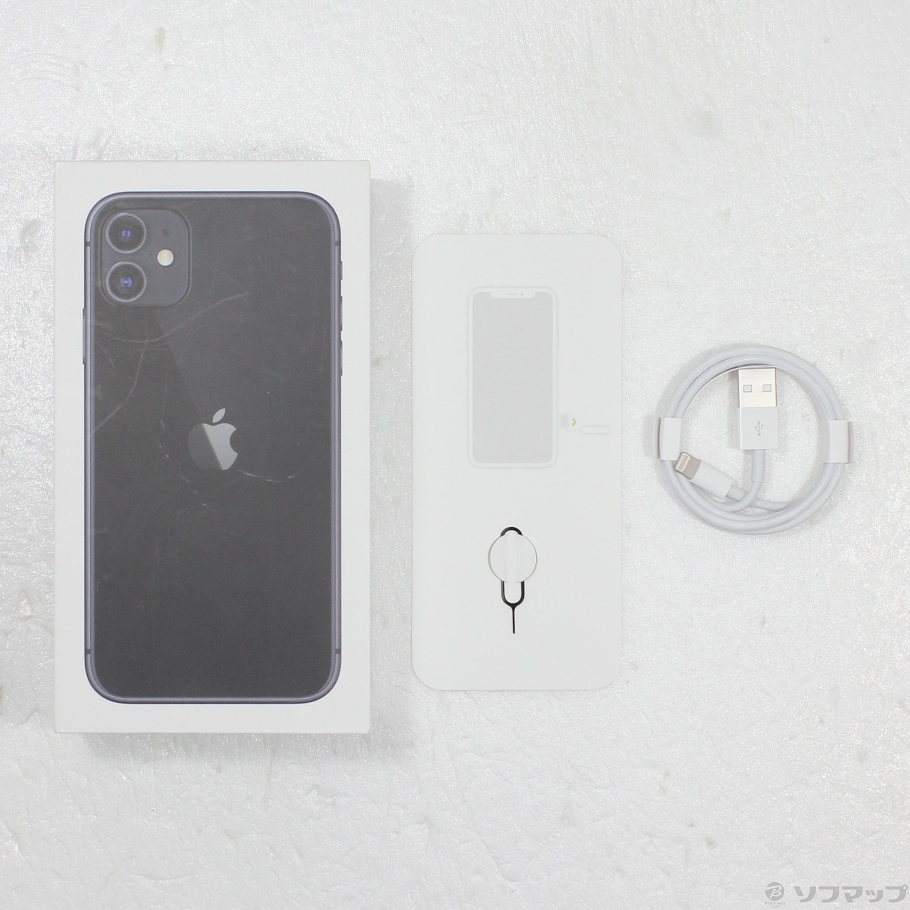 iPhone - iPhone 11 64GB  SIMフリー ブラック MWLT2J/A 中古品〕 iPhone11 64GB ブラック MWLT2J／A SIMフリー｜の通販